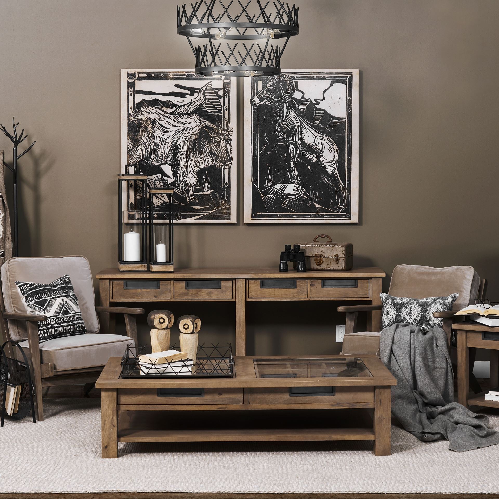 Harrelson 4 Drawer Console Table