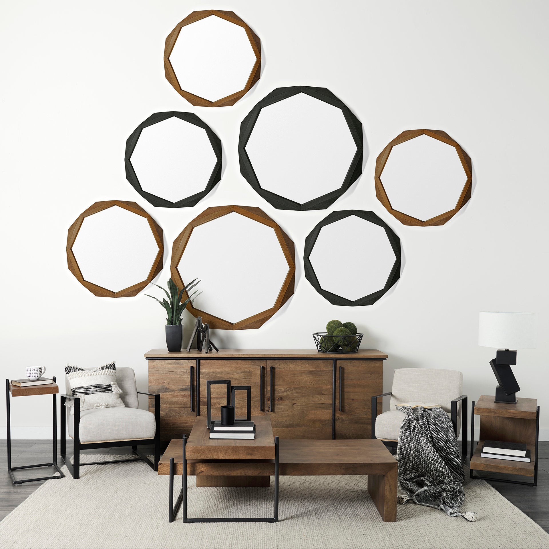 Maddox U-shaped End/Side Table