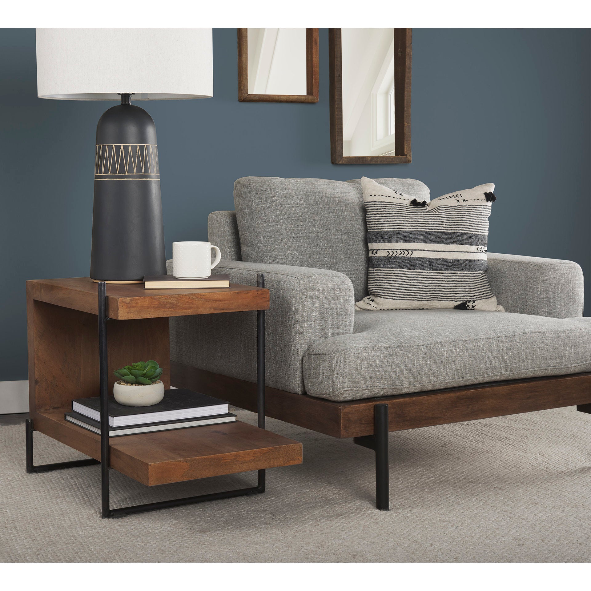Maddox U-shaped End/Side Table