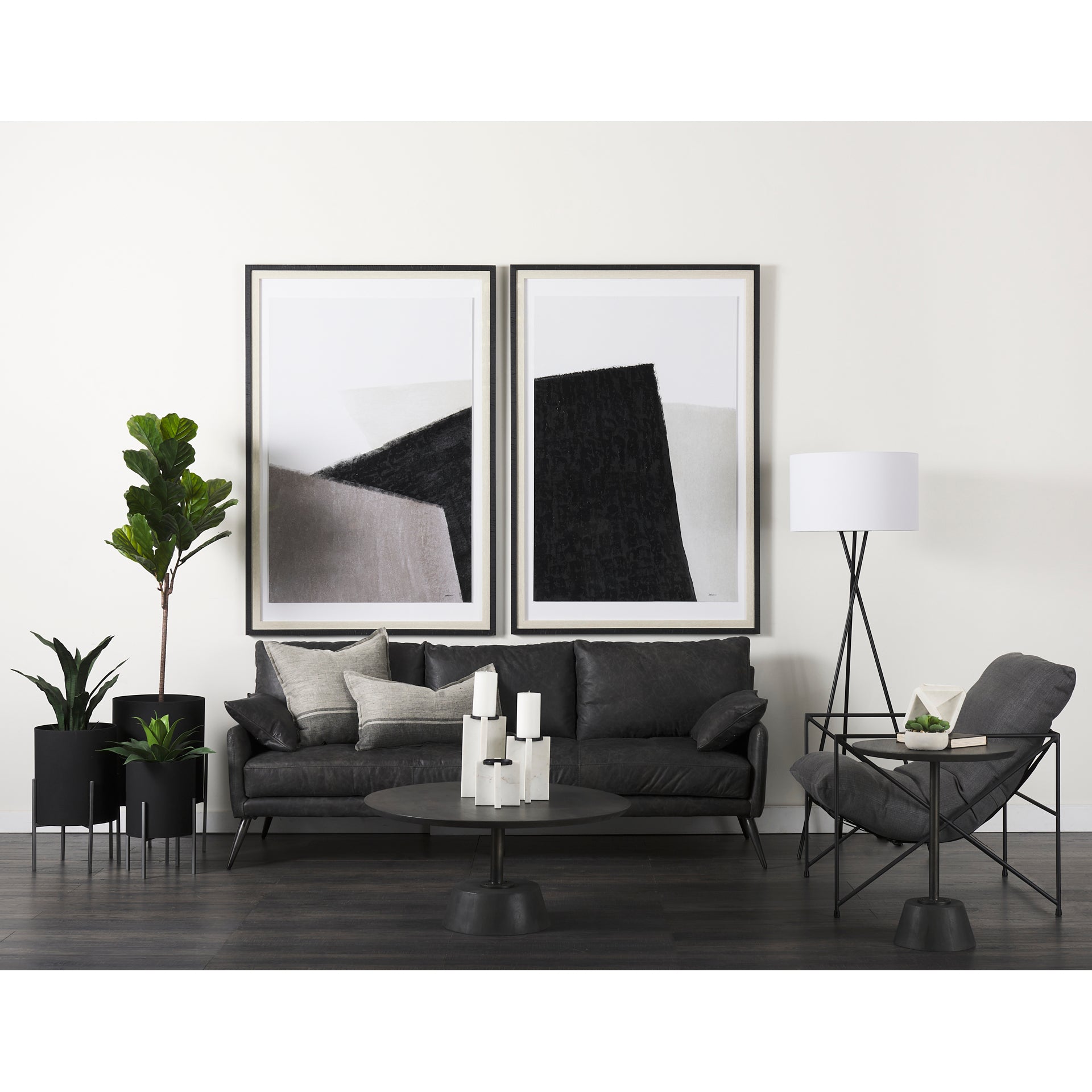 Maxwell Pedestal Side Table
