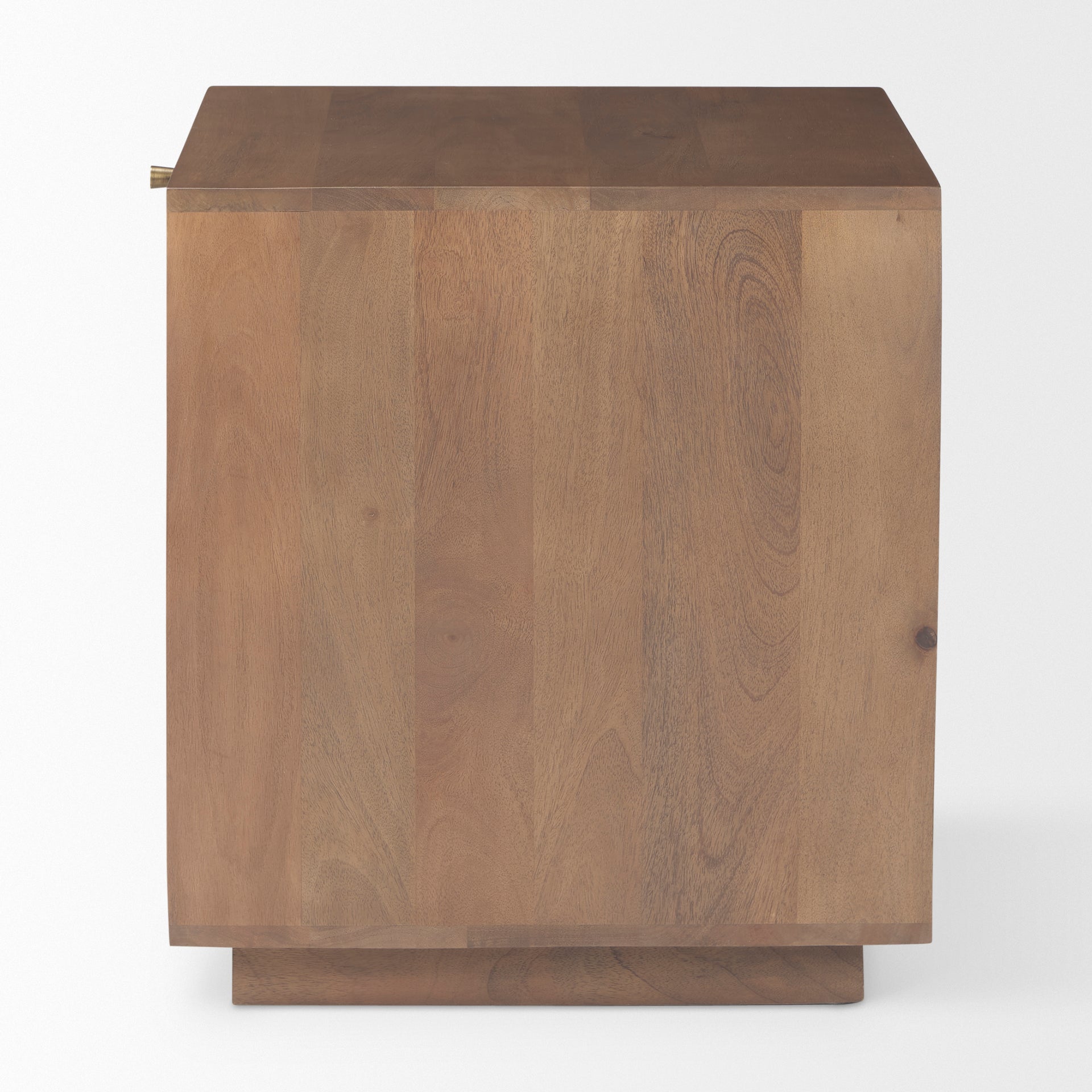 Grier Medium Brown Wood w/ Cane End Table