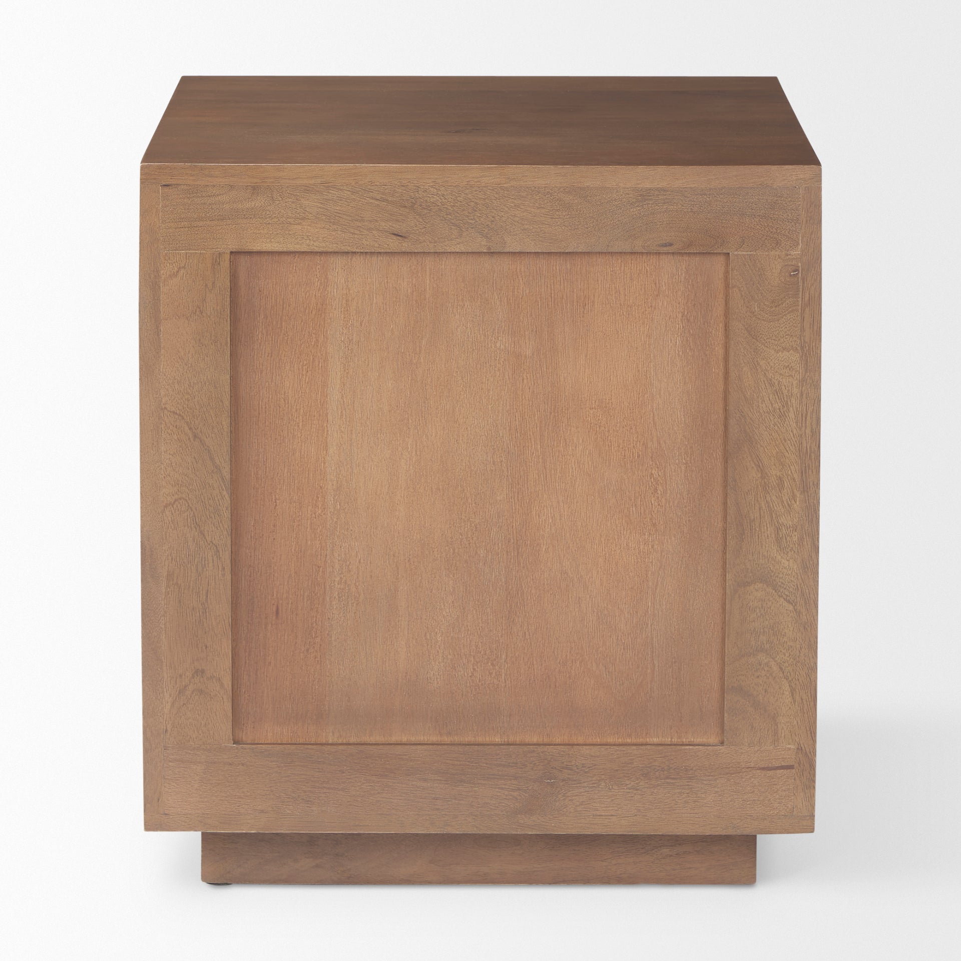 Grier Medium Brown Wood w/ Cane End Table