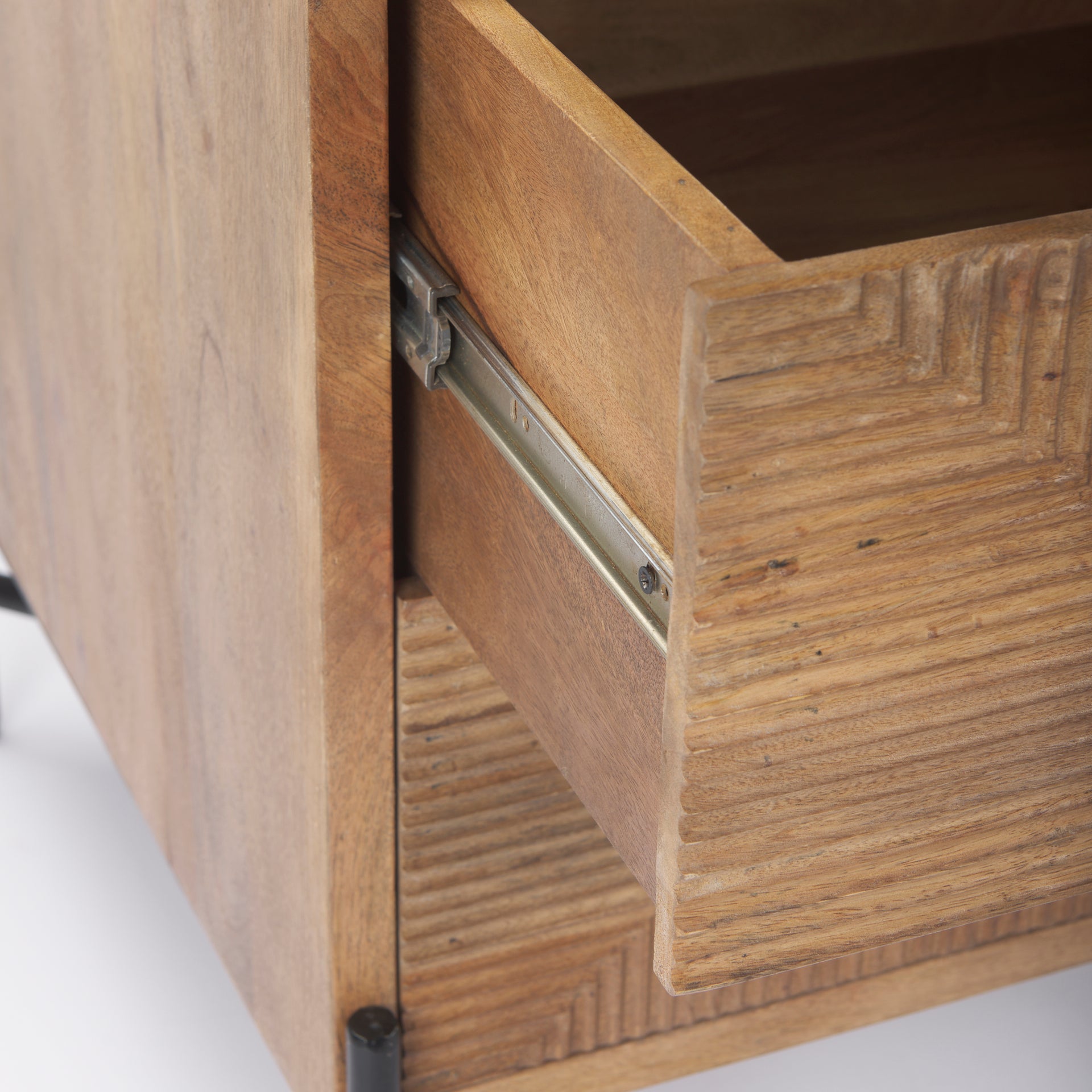 Cairo 22.0L x 22.0W x 26.0H Wood 2 Drawer Accent table