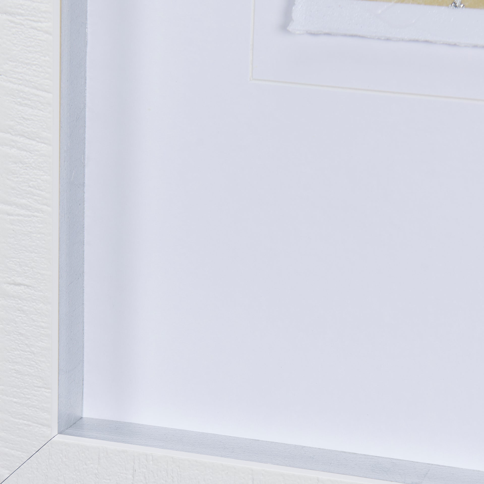 Thread Yellow I by Mercana Studio a Hand Embellished Textured Framed Art Print Matted under Glass