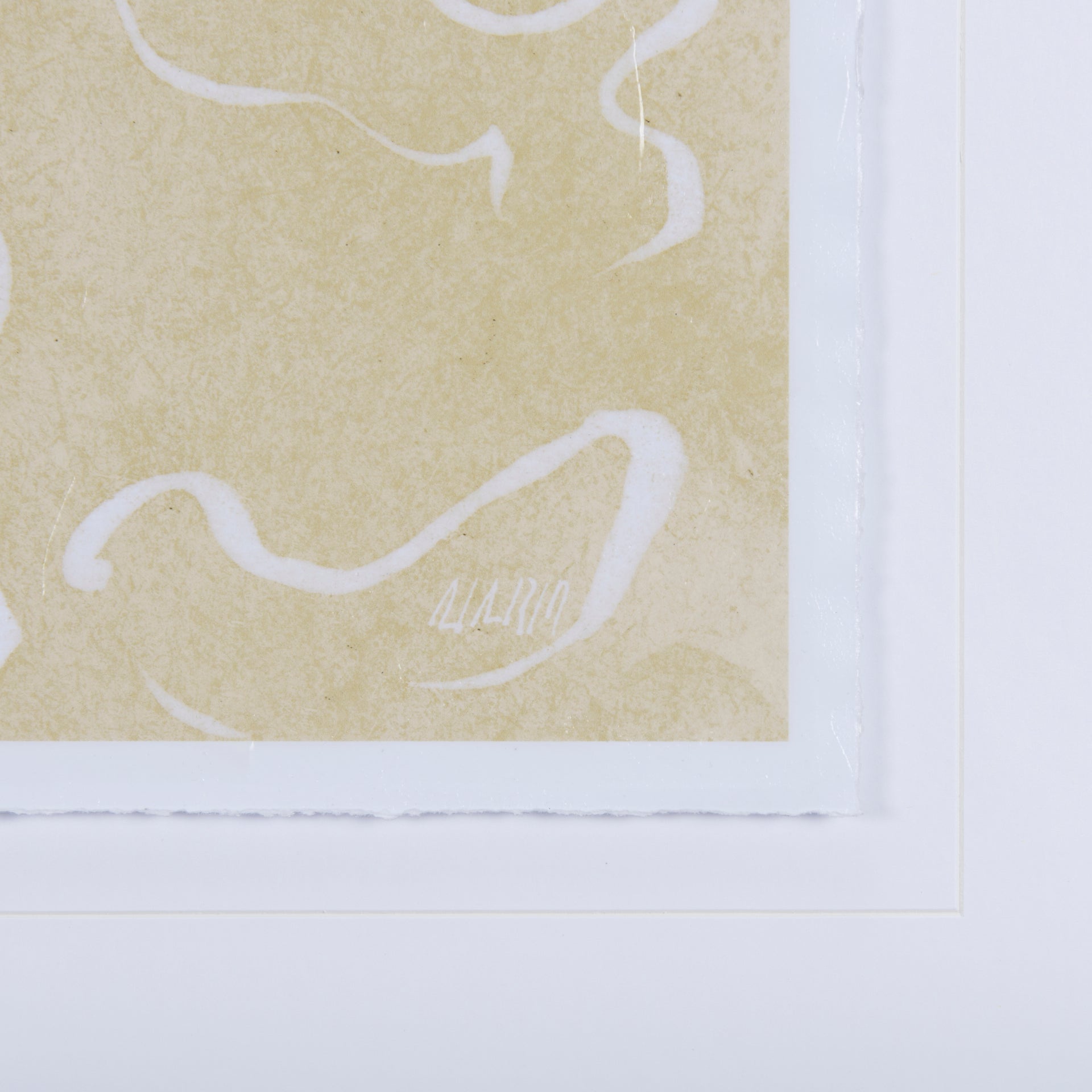 Thread Yellow II by Mercana Studio a Hand Embellished Textured Framed Art Print Matted under Glass