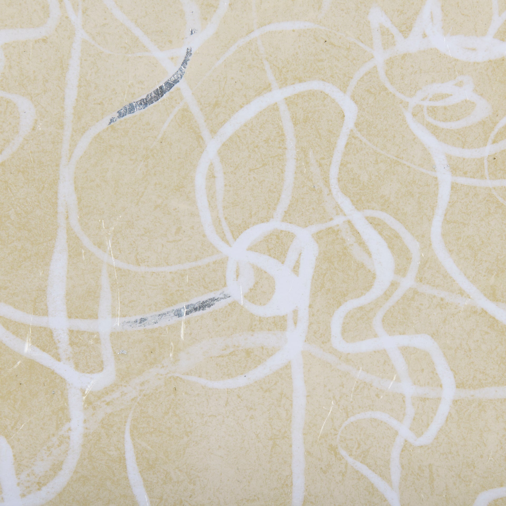 Thread Yellow III by Mercana Studio a Hand Embellished Textured Framed Art Print Matted under Glass