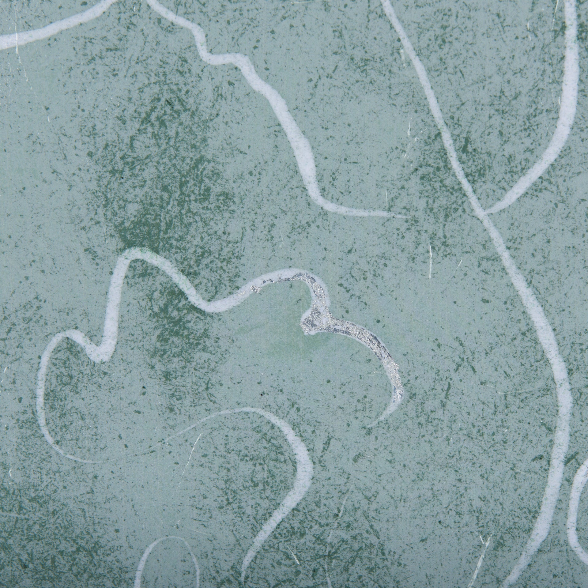 Thread Green I by Mercana Studio a Hand Embellished Textured Framed Art Print Matted under Glass