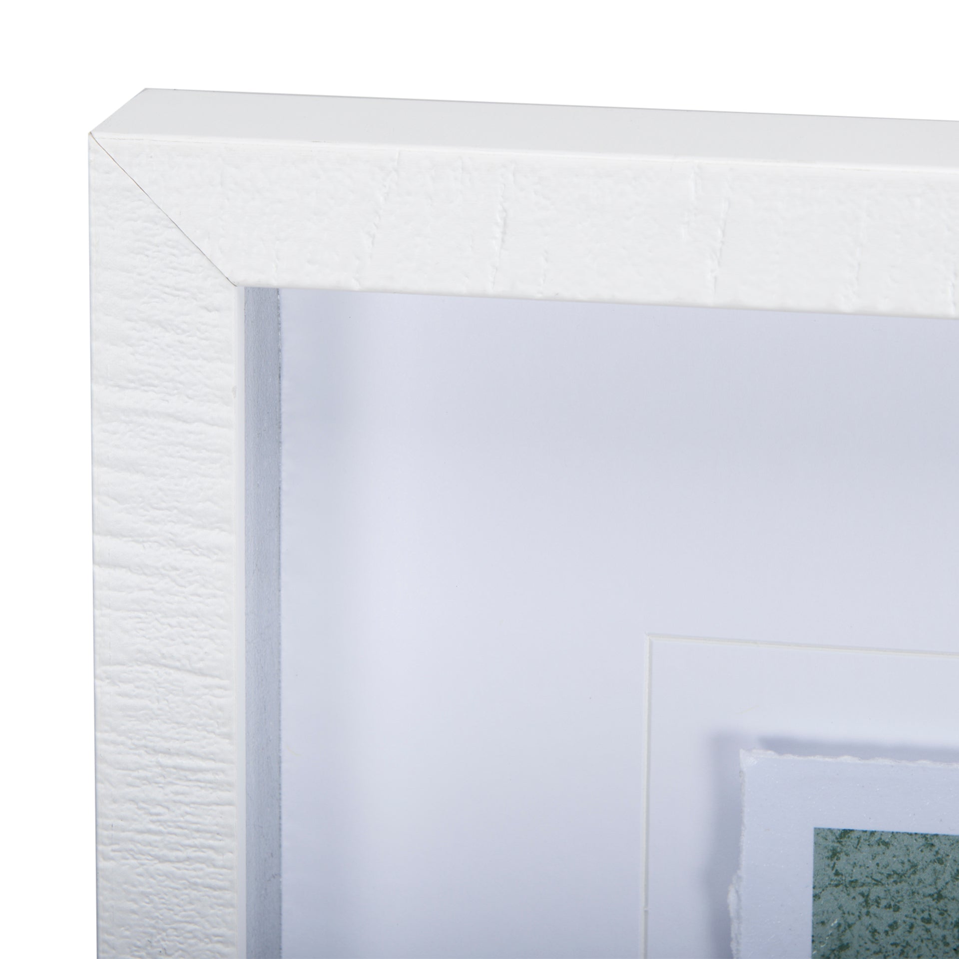 Thread Green III by Mercana Studio a Hand Embellished Textured Framed Art Print Matted under Glass