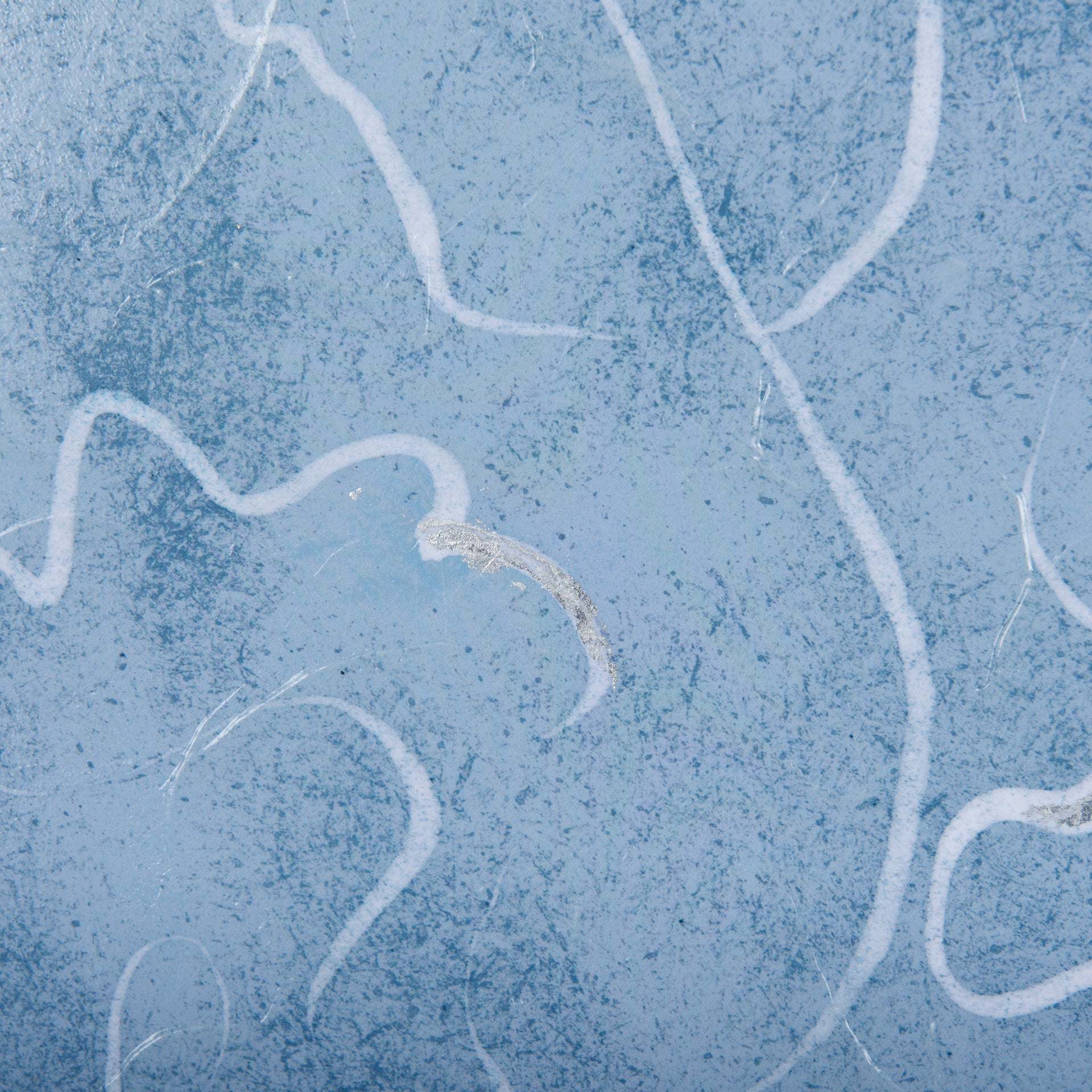 Thread Blue I by Mercana Studio a Hand Embellished Textured Framed Art Print Matted under Glass