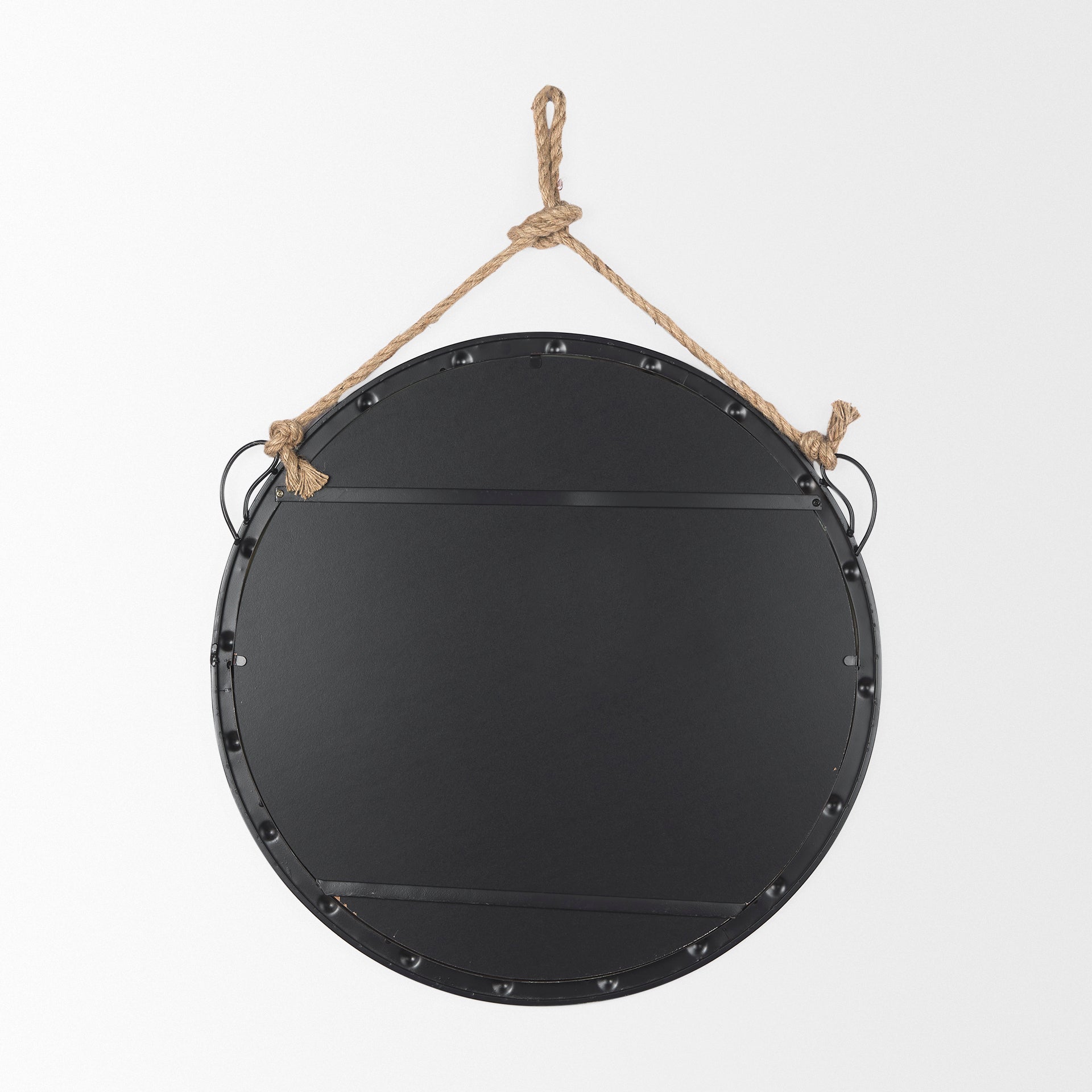 Pendula 27L x 27H Round Metal Frame Mirror