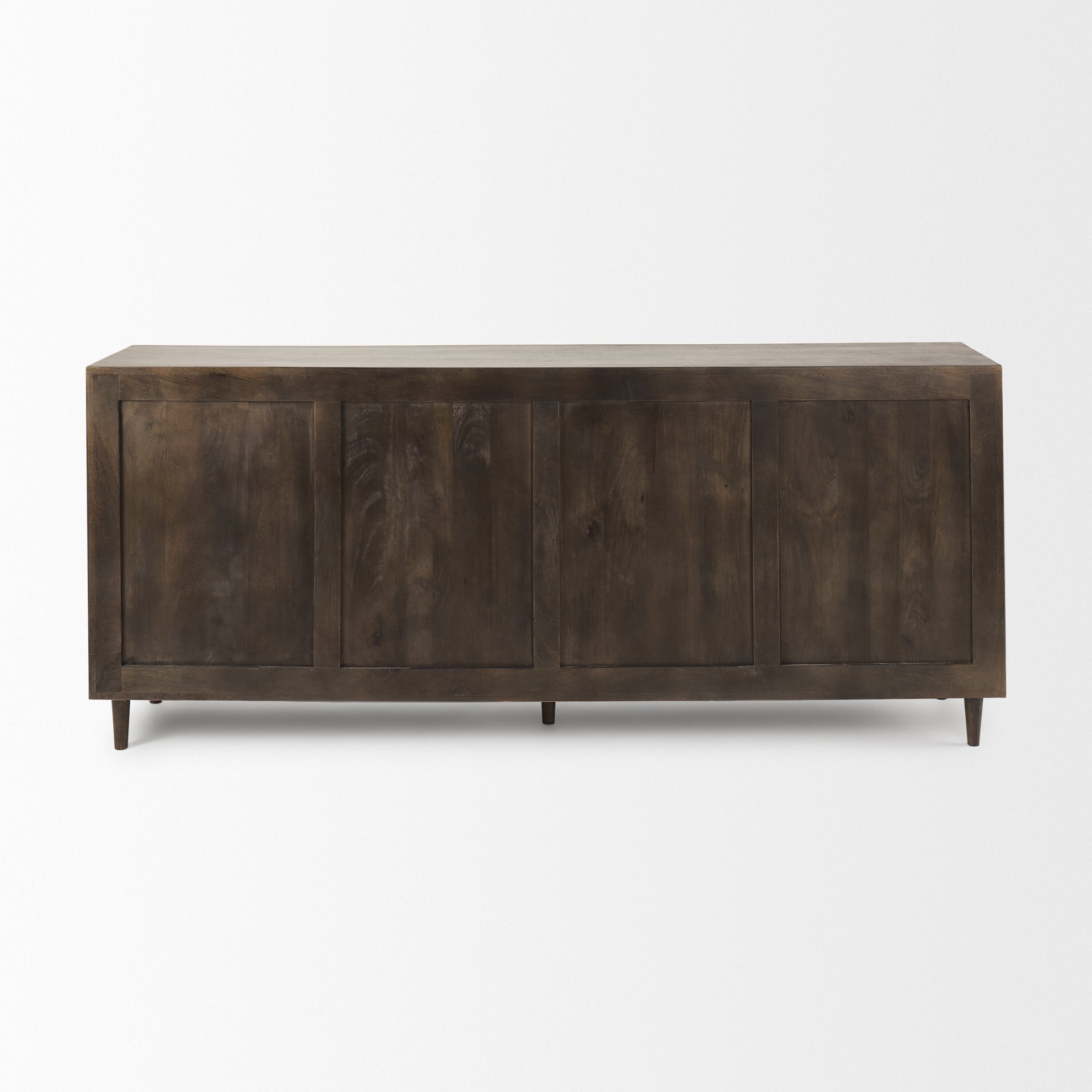 Tucker Dark Brown w/ Carved Arch Pattern 4 Door Sideboard