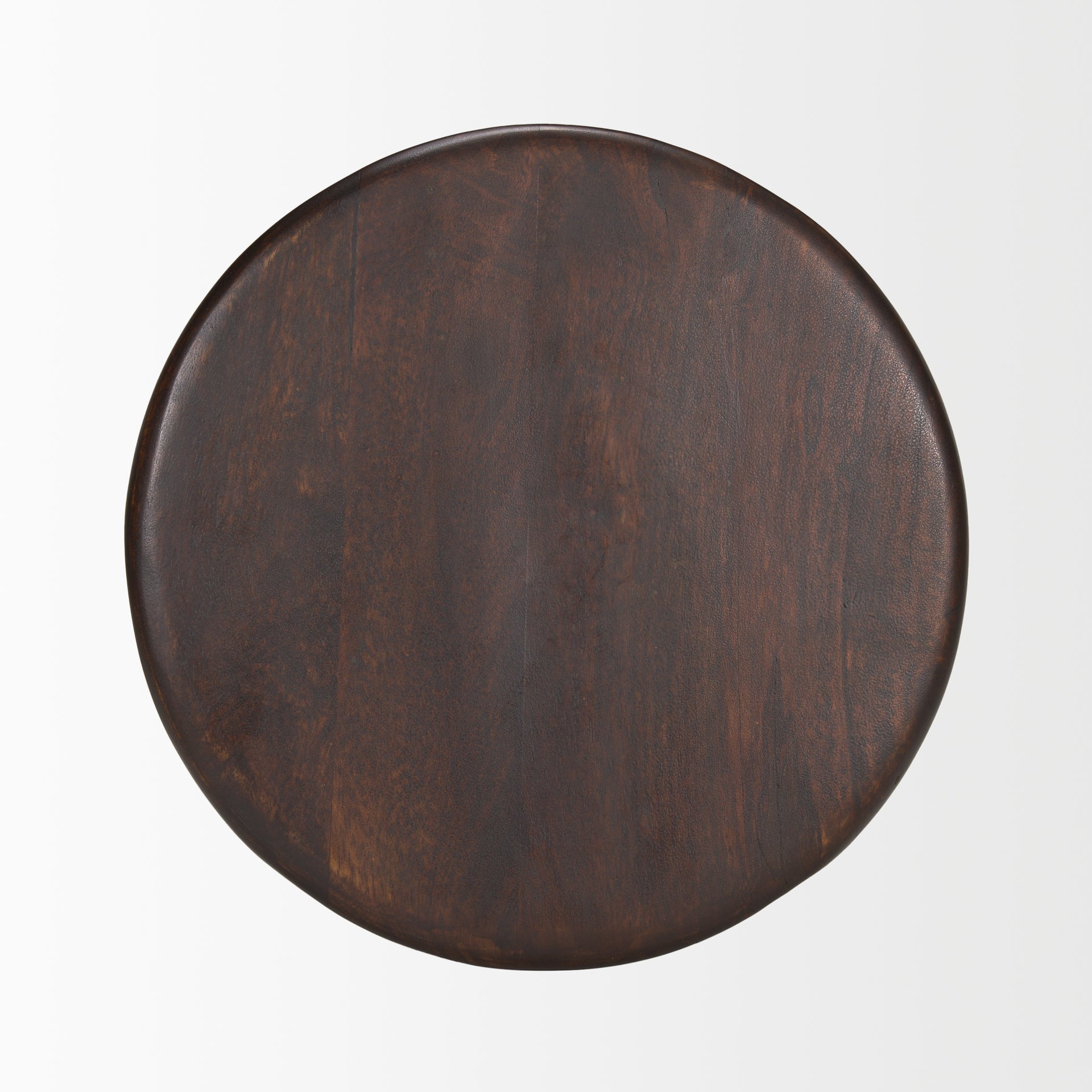 Palmera Dark Brown Wood Pedestal Accent Table
