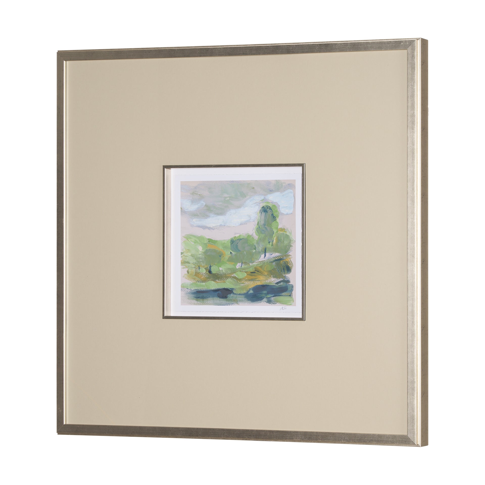 Vibrant View IV by Mercana Studio a Hand Embelished Textured Framed Art Print Matted under Glass