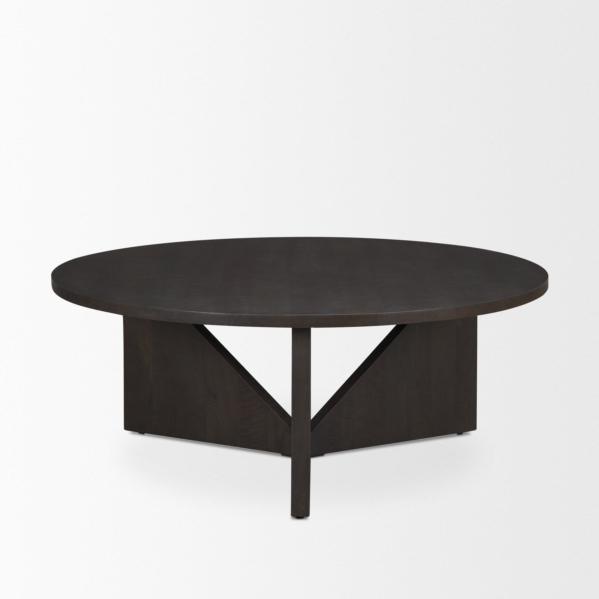 Tarro Brown Wood w/ Triangle Legs Coffee Table