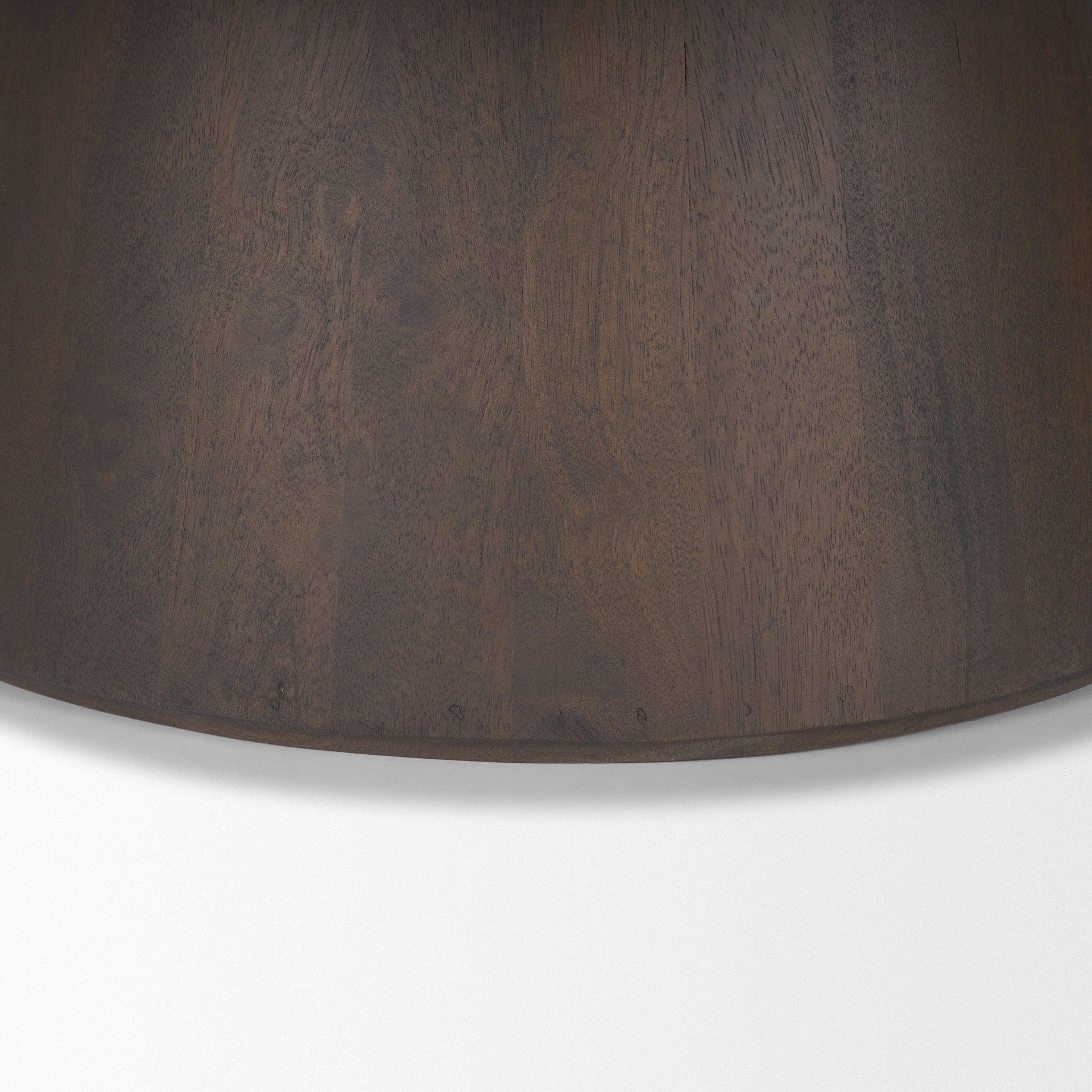 Takoda Dark Brown Wood Tapered Drum Nesting Coffee Tables