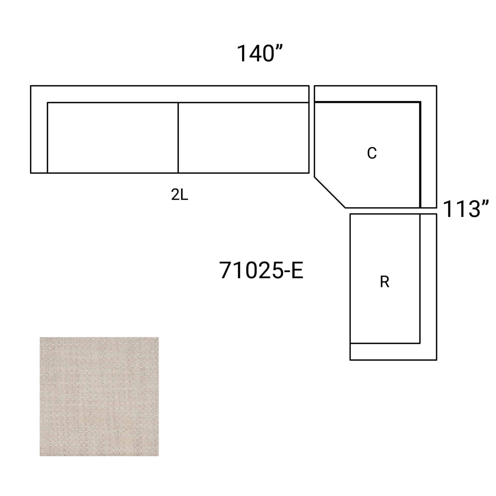 Warner Sofa Set W/Corner Piece