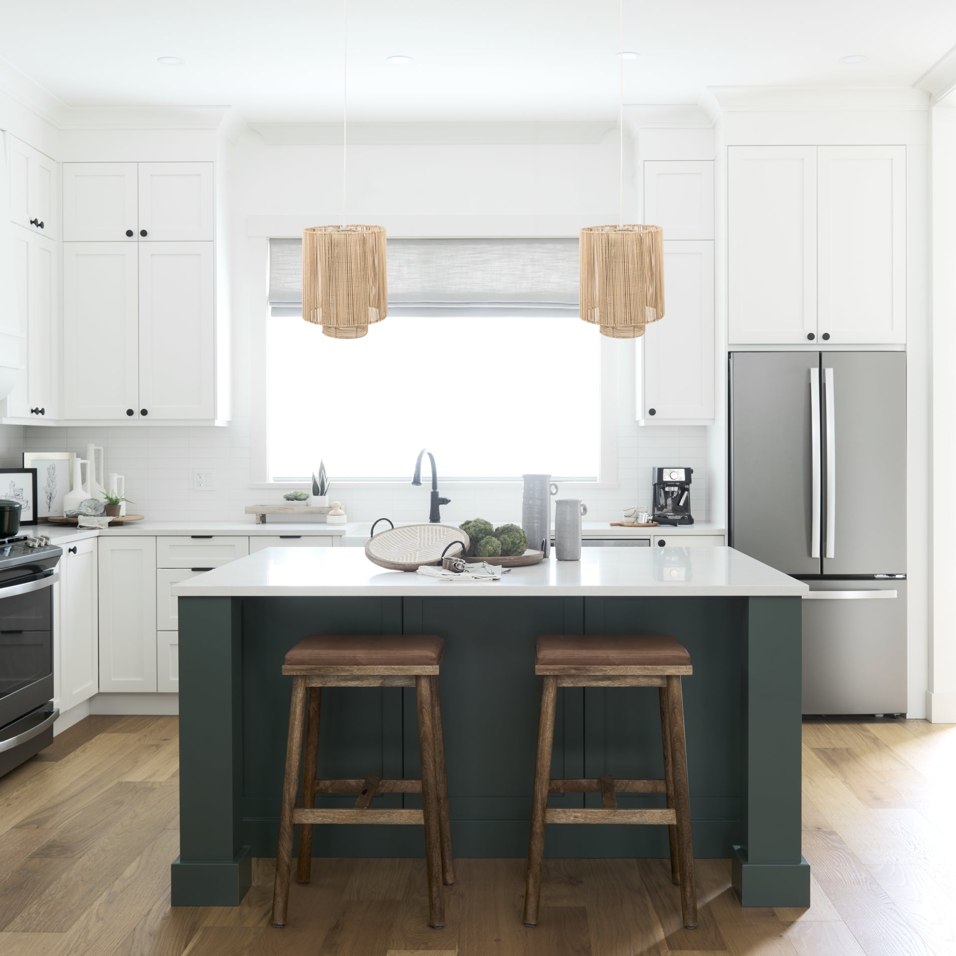 Aviario 14.2 L x 14.2 W x 14.2 H Natural Cane Cylindrical Pendant Light