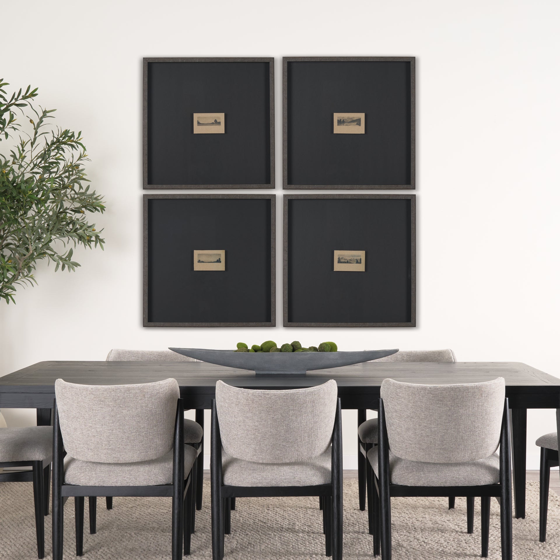 Shadows at Dusk IV by Mercana Studio a Hand Embellished Framed Art Print Matted under Glass