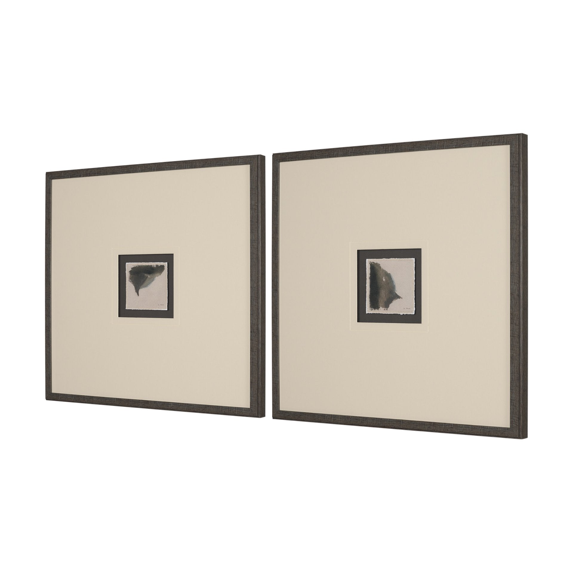 Autonomous (Set of 2) by Ira Havuka a Hand Embellished Framed Art Print Matted under Glass