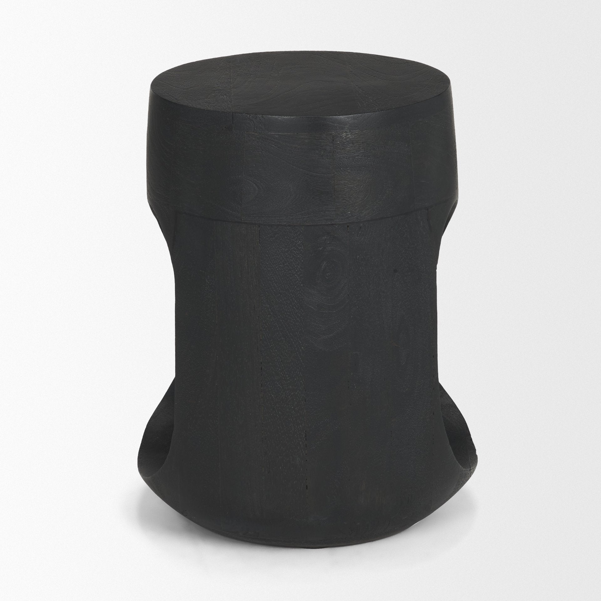 Cove Dark Brown Sculptural Open Side Table