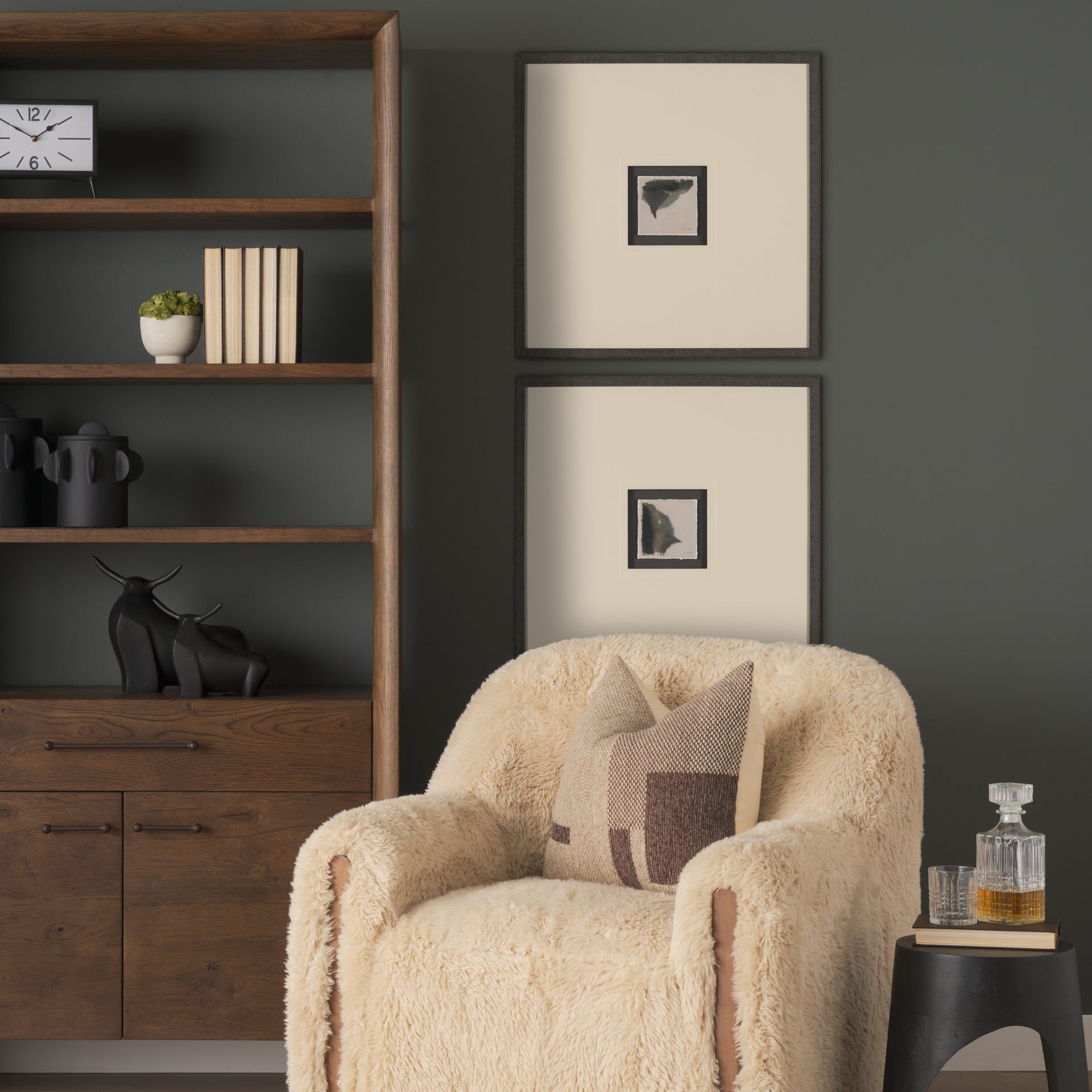 Autonomous (Set of 2) by Ira Havuka a Hand Embellished Framed Art Print Matted under Glass