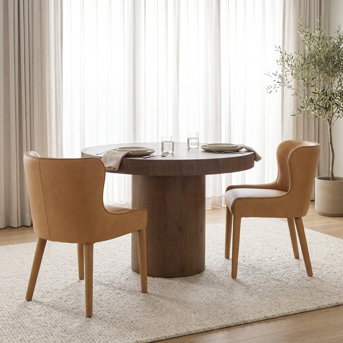 Nolan Wingback Dining Side Chair S/2
