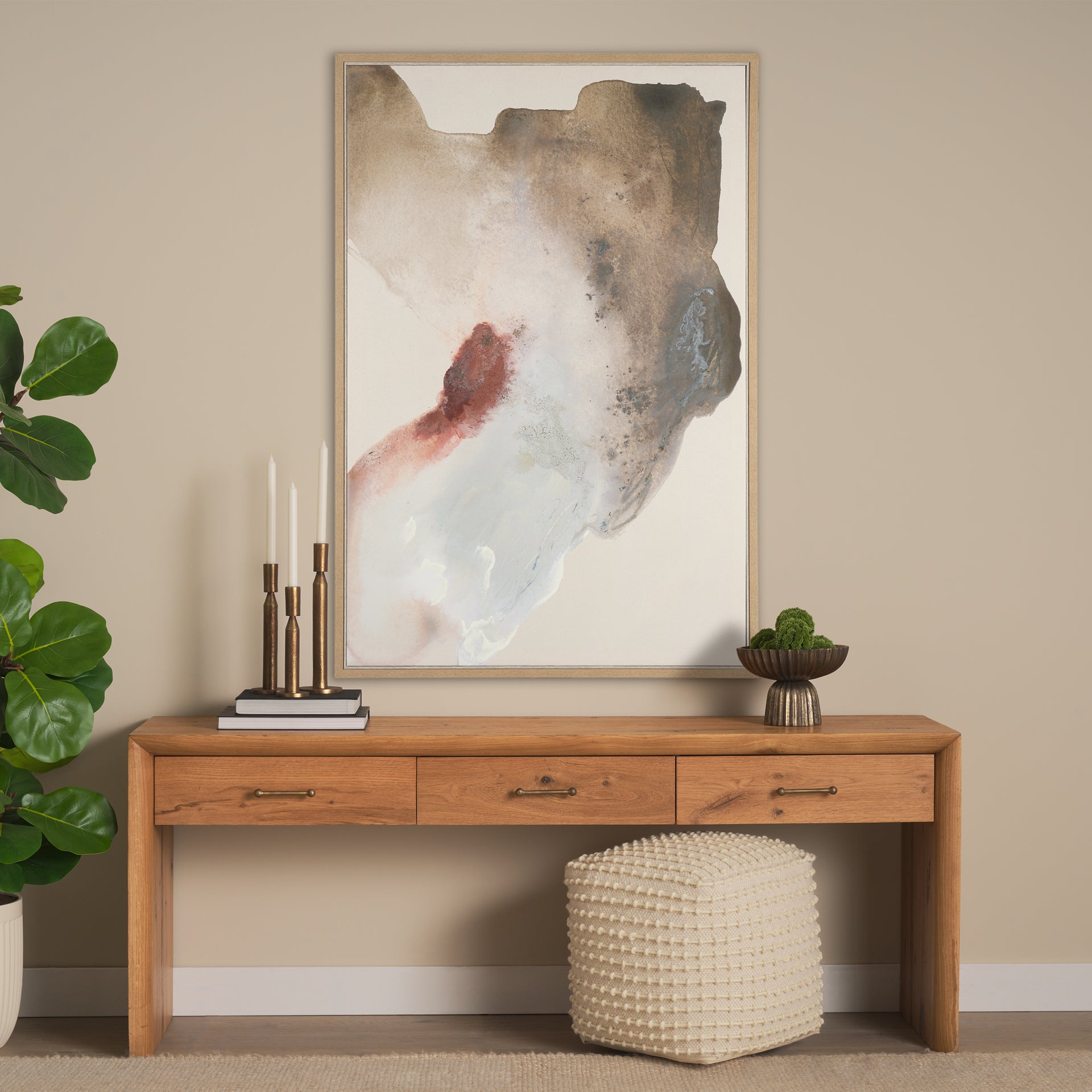 Inclination II by Ira Havuka Hand Embelished Textured Framed Canvas Artwork