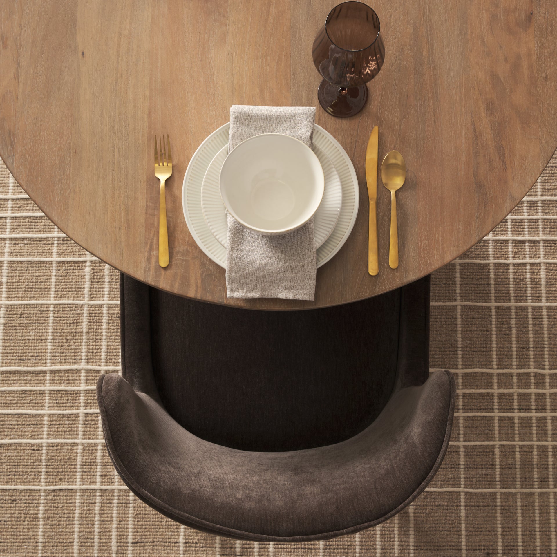 Nolan Slope Charcoal Chenille Dining Chair S/2