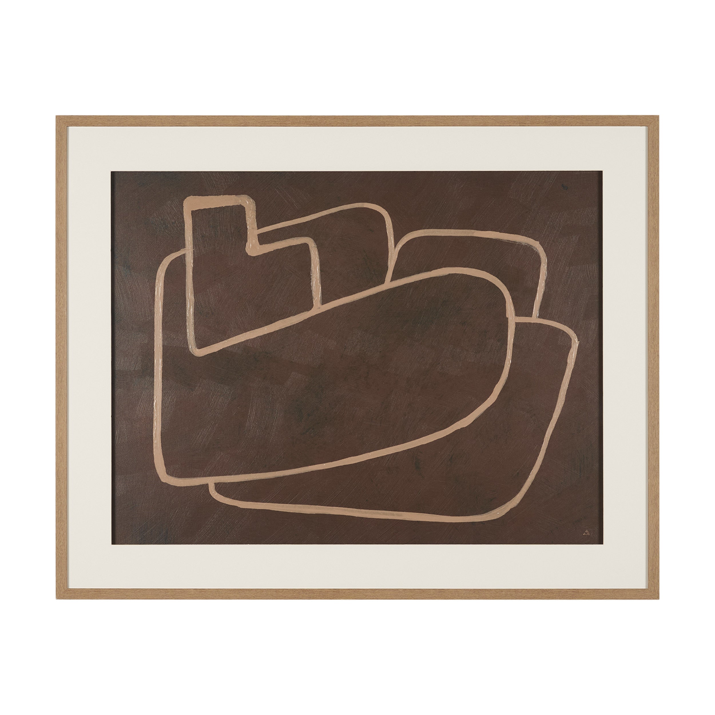 Fusion I by Mercana Studio Hand Embelished Textured Framed Artwork Matted under Glass