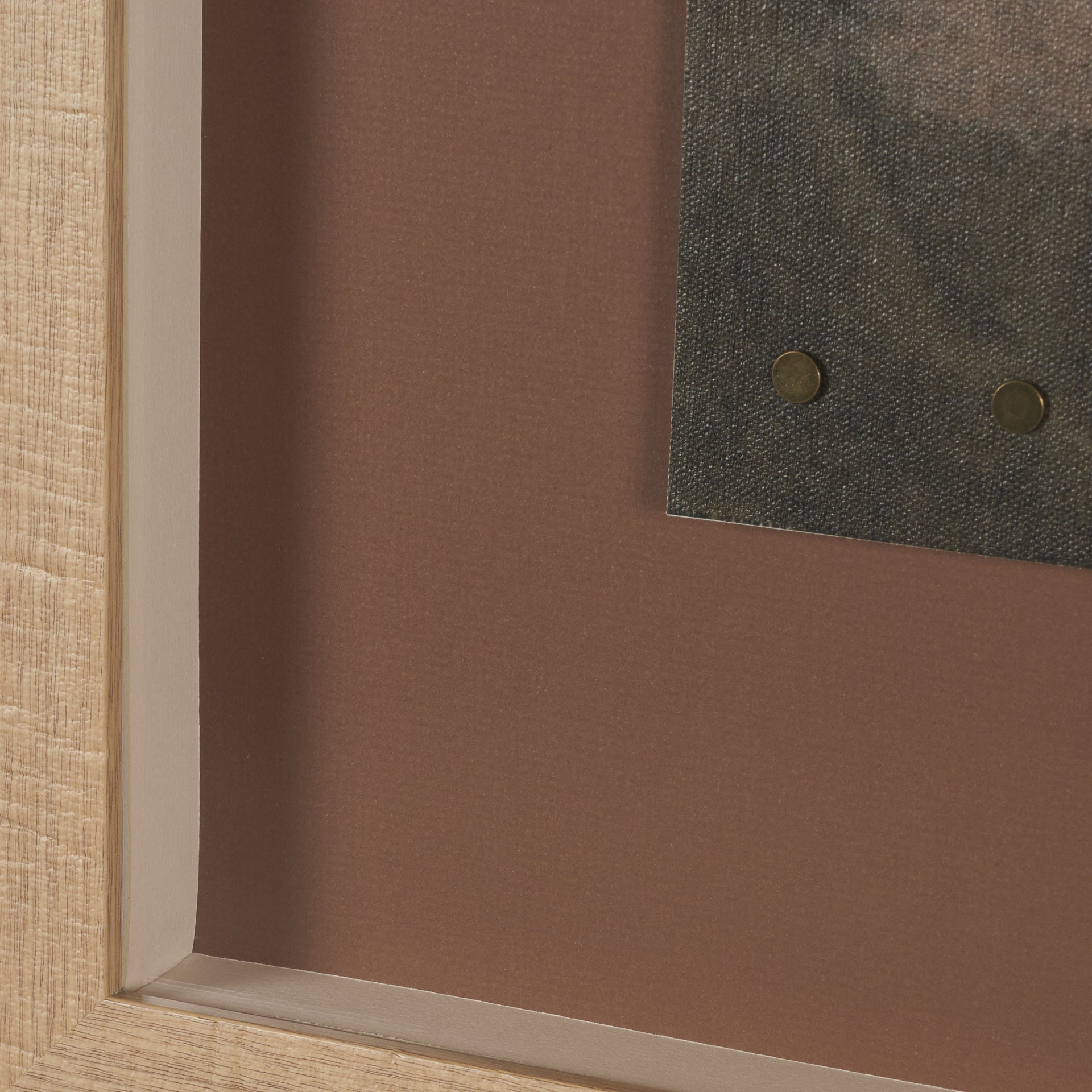 Textural Echo - Rust by Kristine Hegre Hand Embelished Textured Framed Artwork Matted under Glass