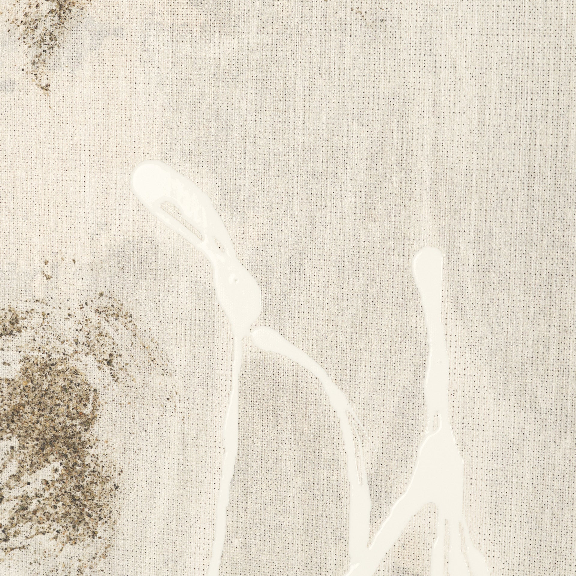 Textural Echo - Ash by Kristine Hegre Hand Embelished Textured Framed Canvas Artwork