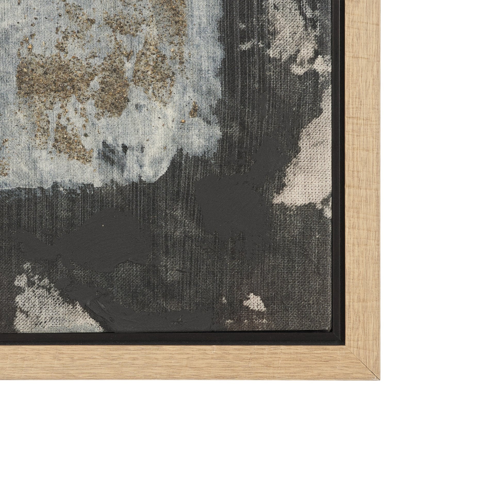 Textural Echo - Erosion by Kristine Hegre Hand Embelished Textured Framed Canvas Artwork
