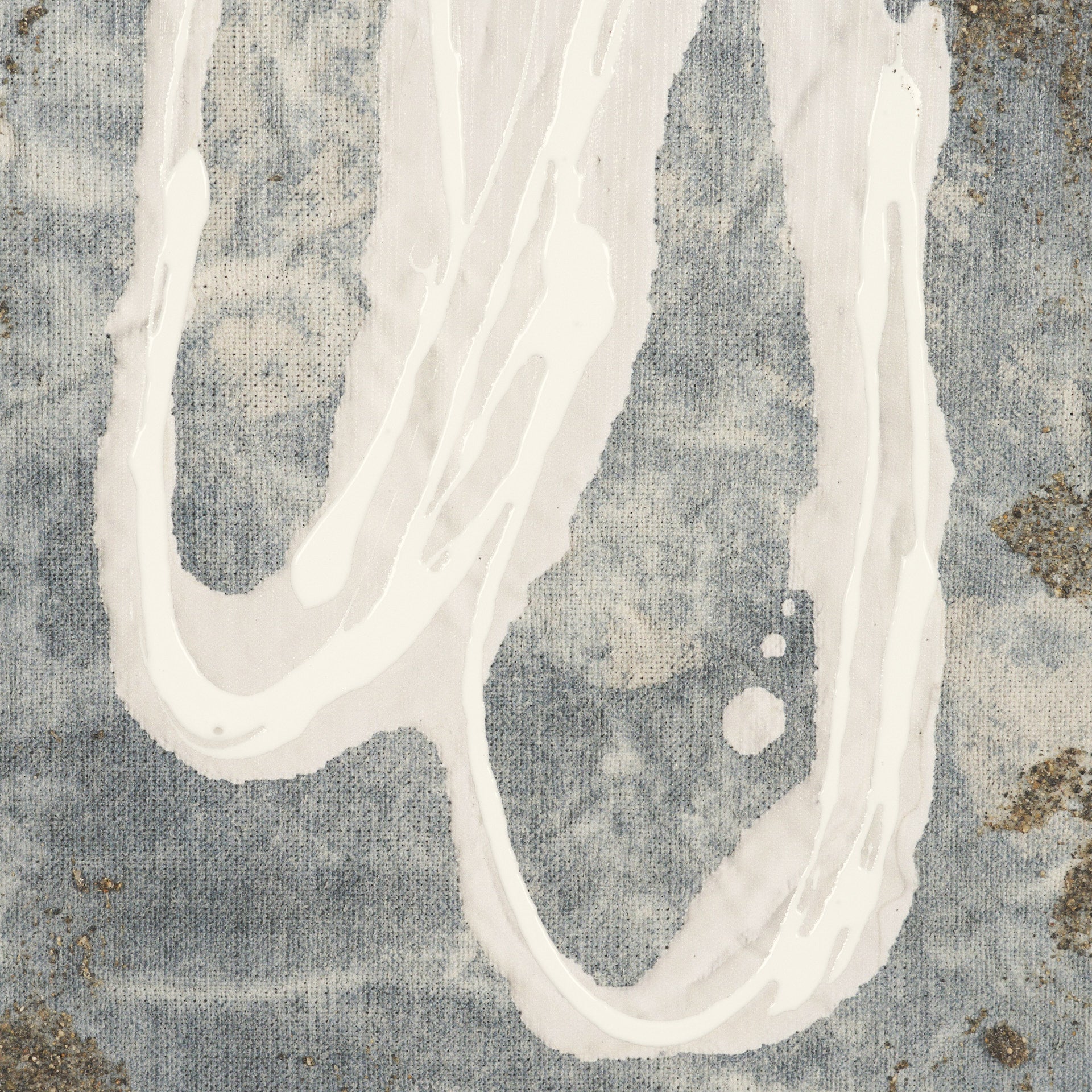 Textural Echo - Erosion by Kristine Hegre Hand Embelished Textured Framed Canvas Artwork
