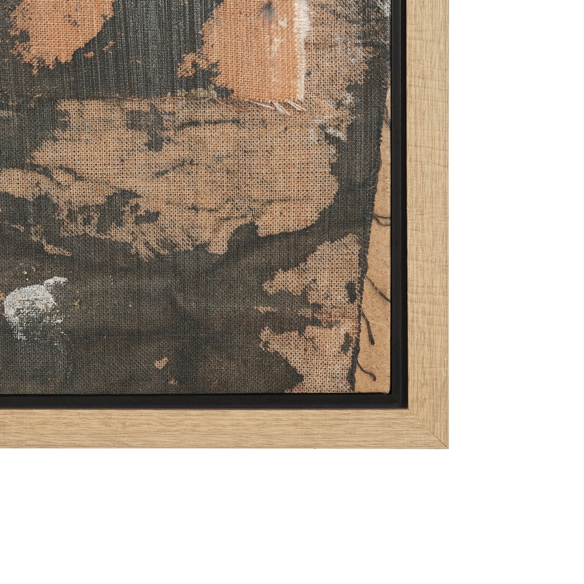 Textural Echo - Fragment by Kristine Hegre Hand Embelished Textured Framed Canvas Artwork