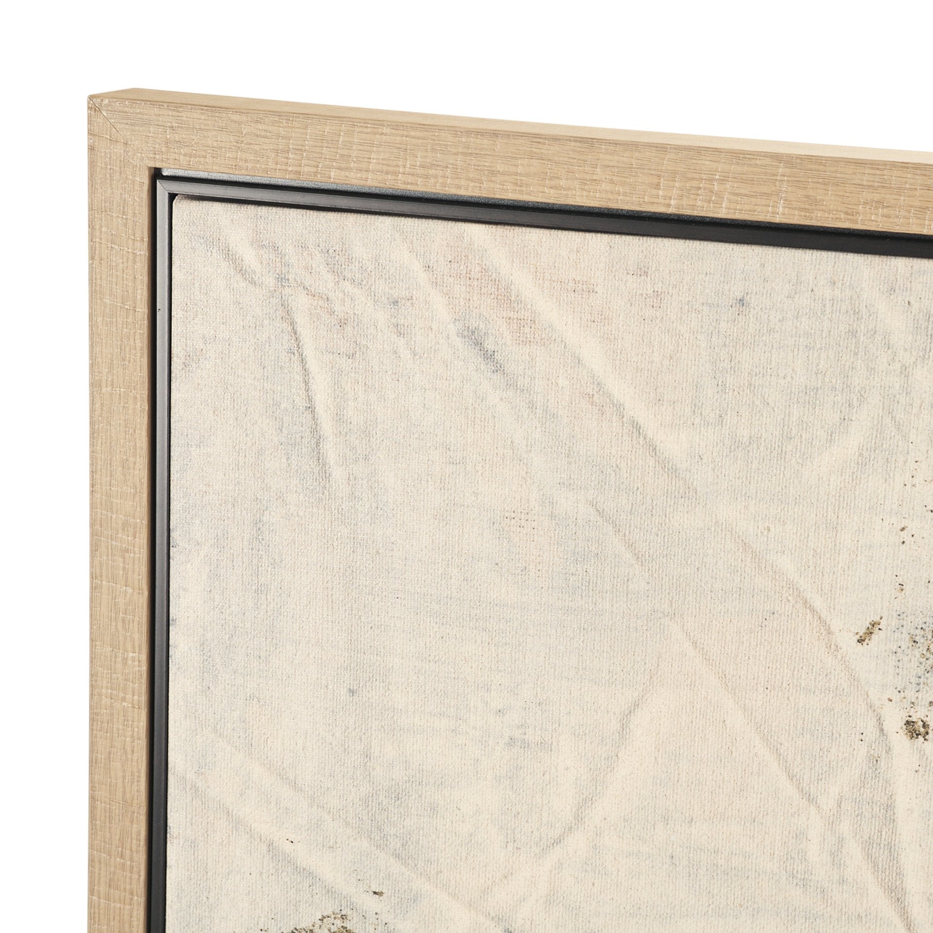 Textural Echo - Fragment by Kristine Hegre Hand Embelished Textured Framed Canvas Artwork