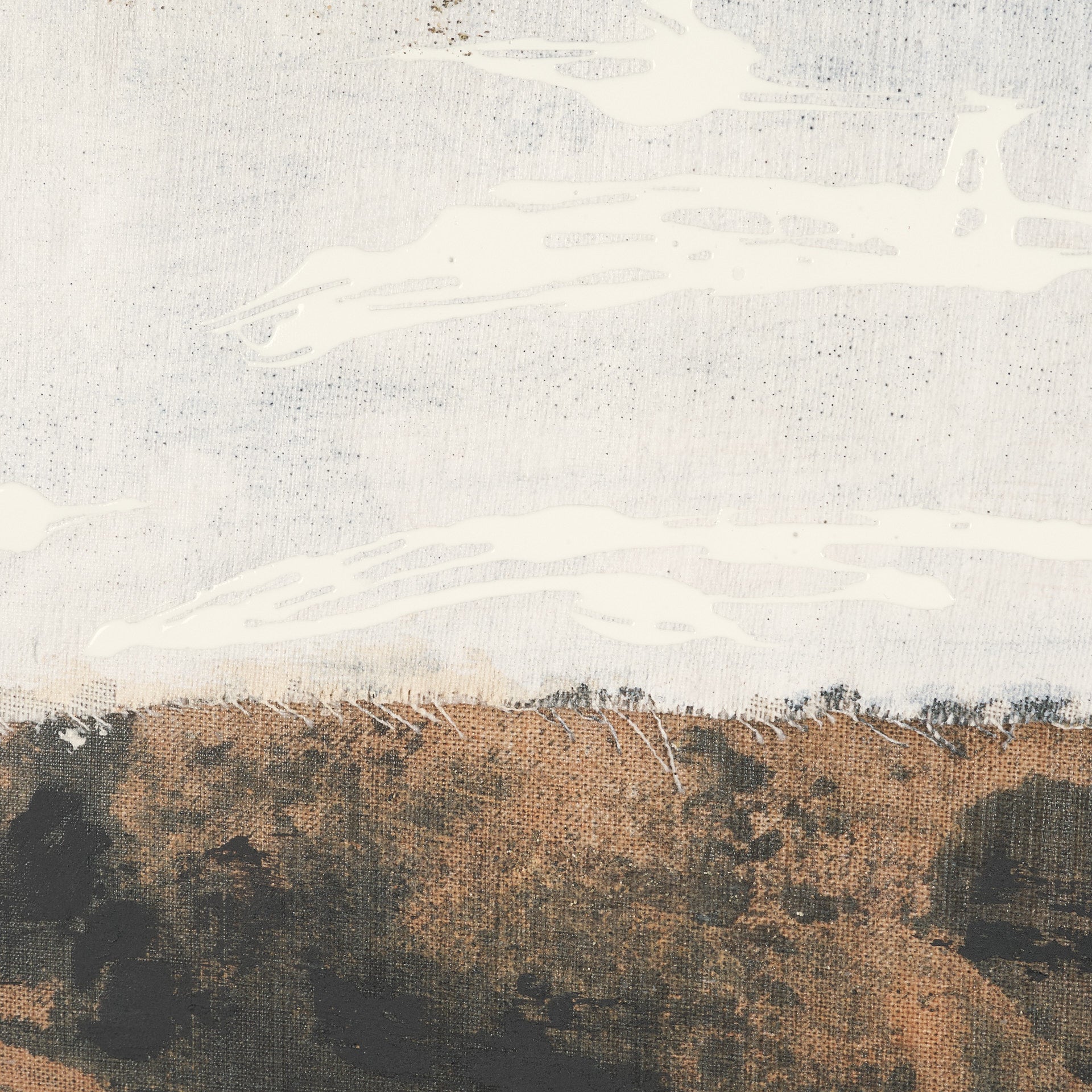 Textural Echo - Fragment by Kristine Hegre Hand Embelished Textured Framed Canvas Artwork