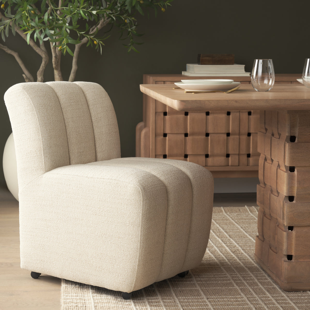 Wilkins Barrel Back Dining Arm Chair