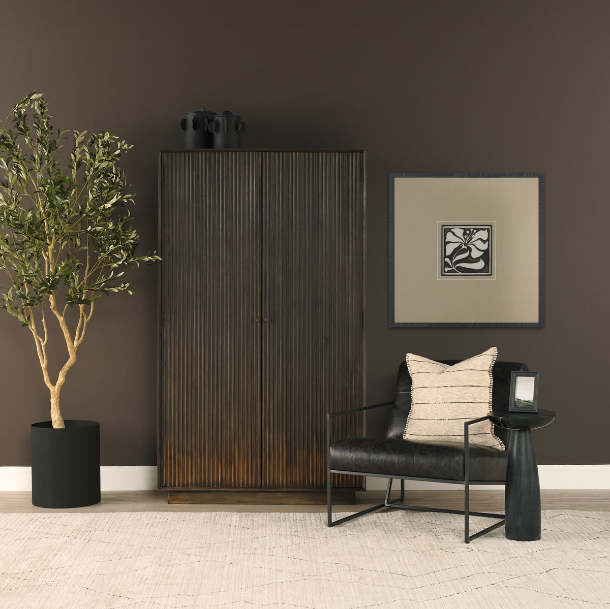 Cinder Tall Cabinet