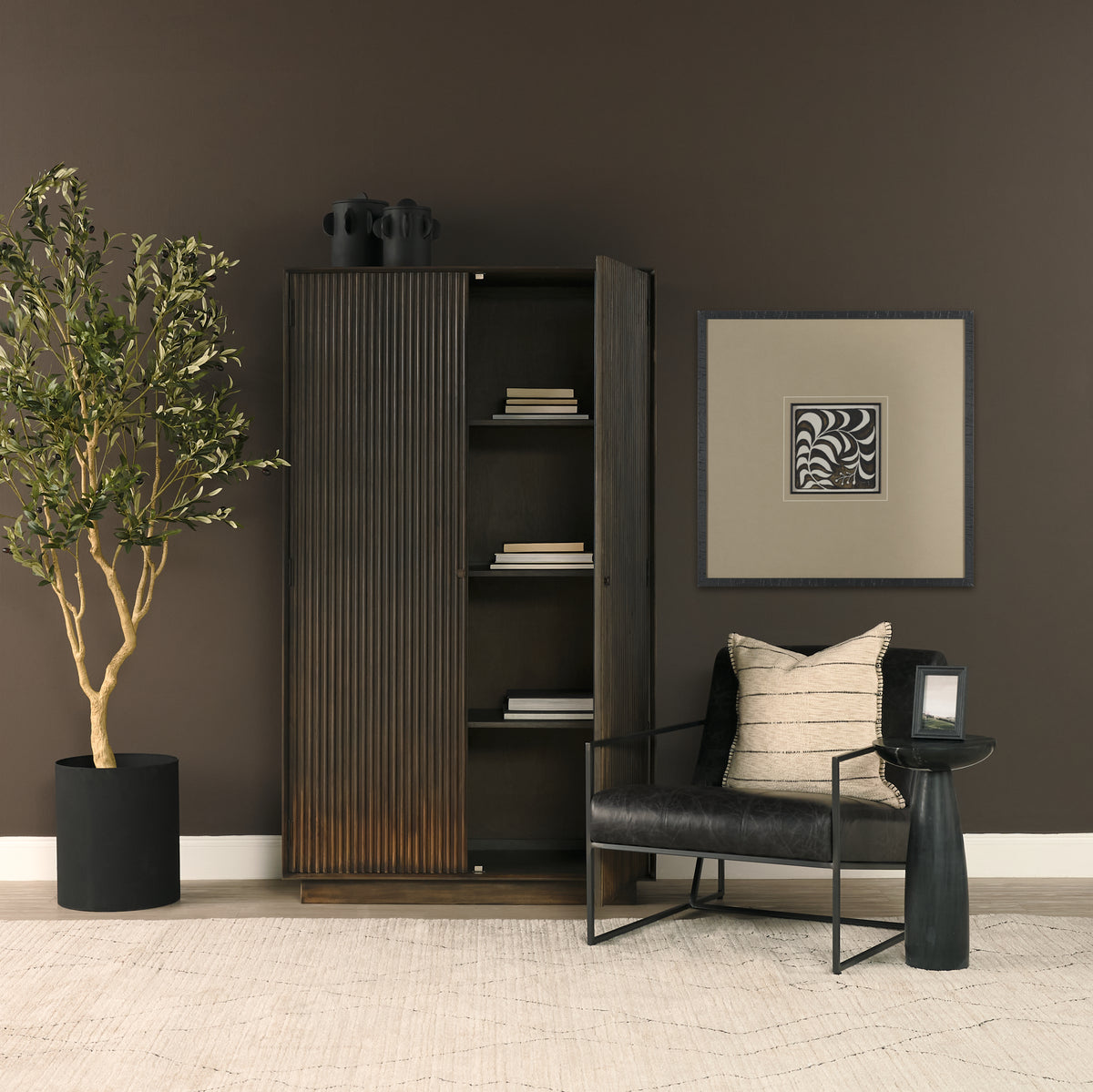 Cinder Tall Cabinet