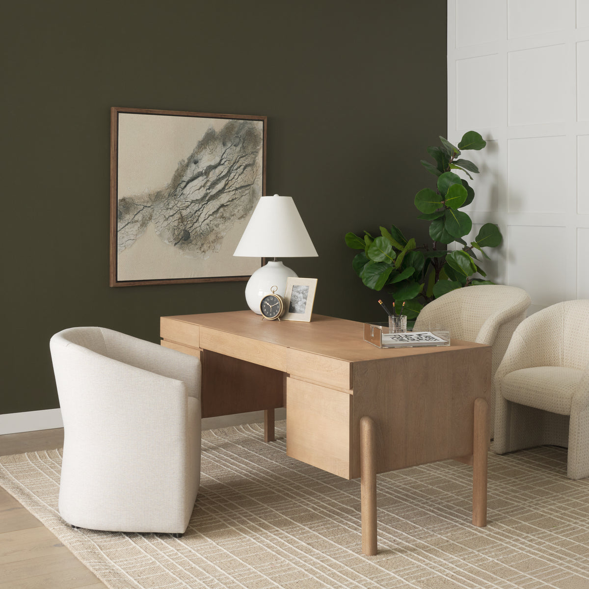 Curtis Barrel Back Dining Arm Chair