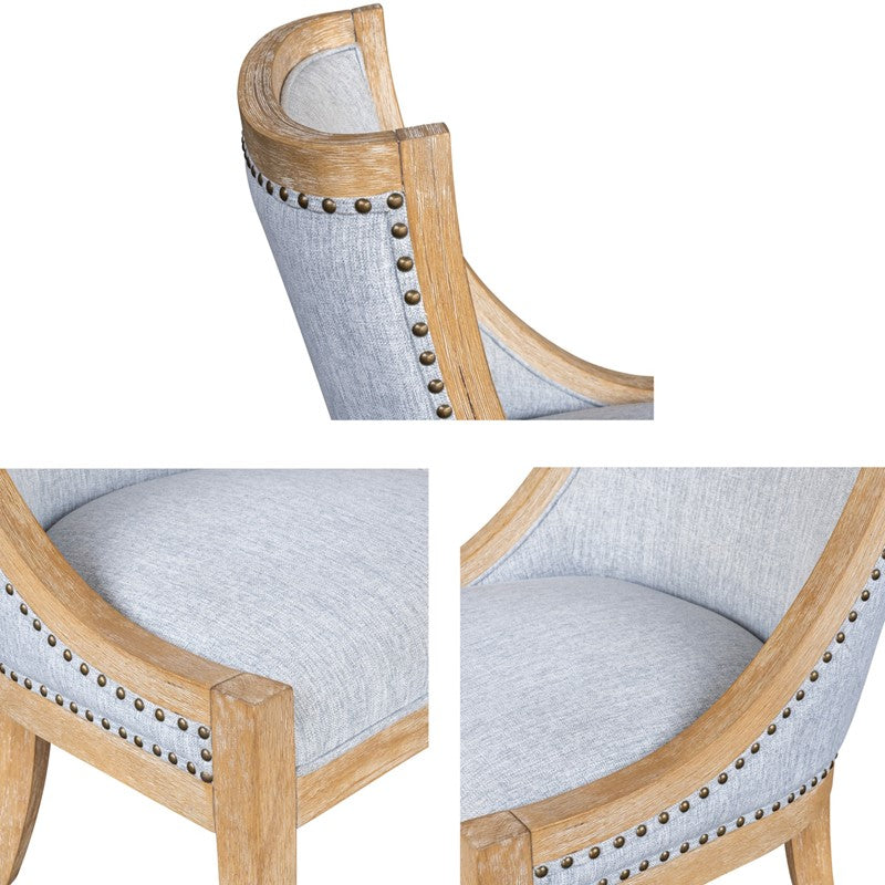 Elmcrest Upholstered Dining Chair with Nailhead Trim