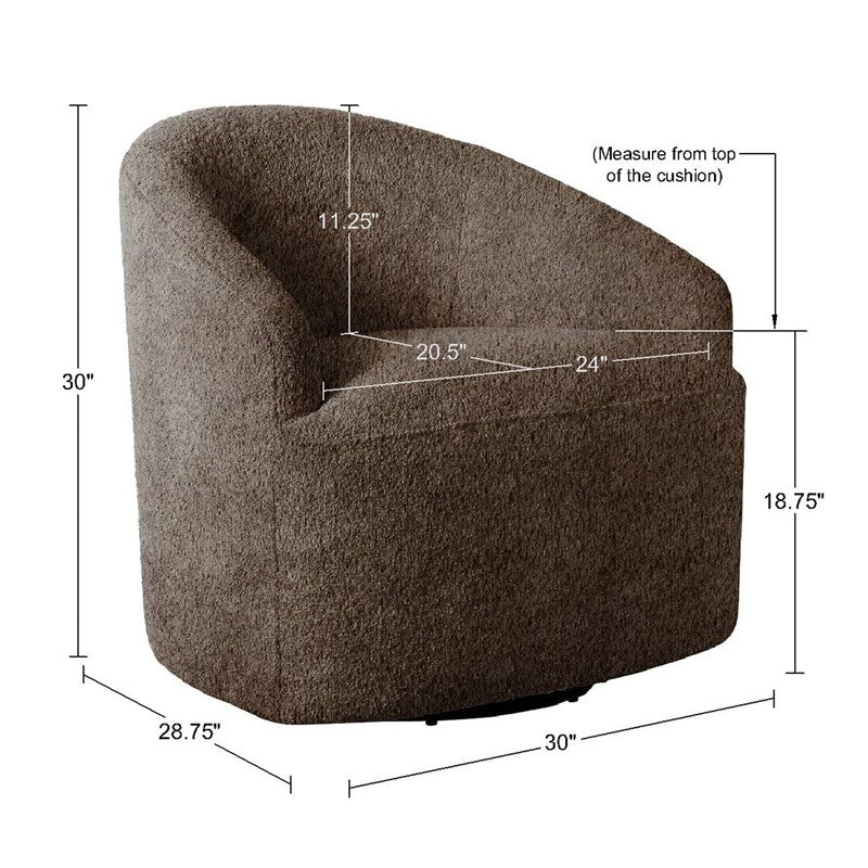 Bonn Upholstered 360 Degree Swivel Chair