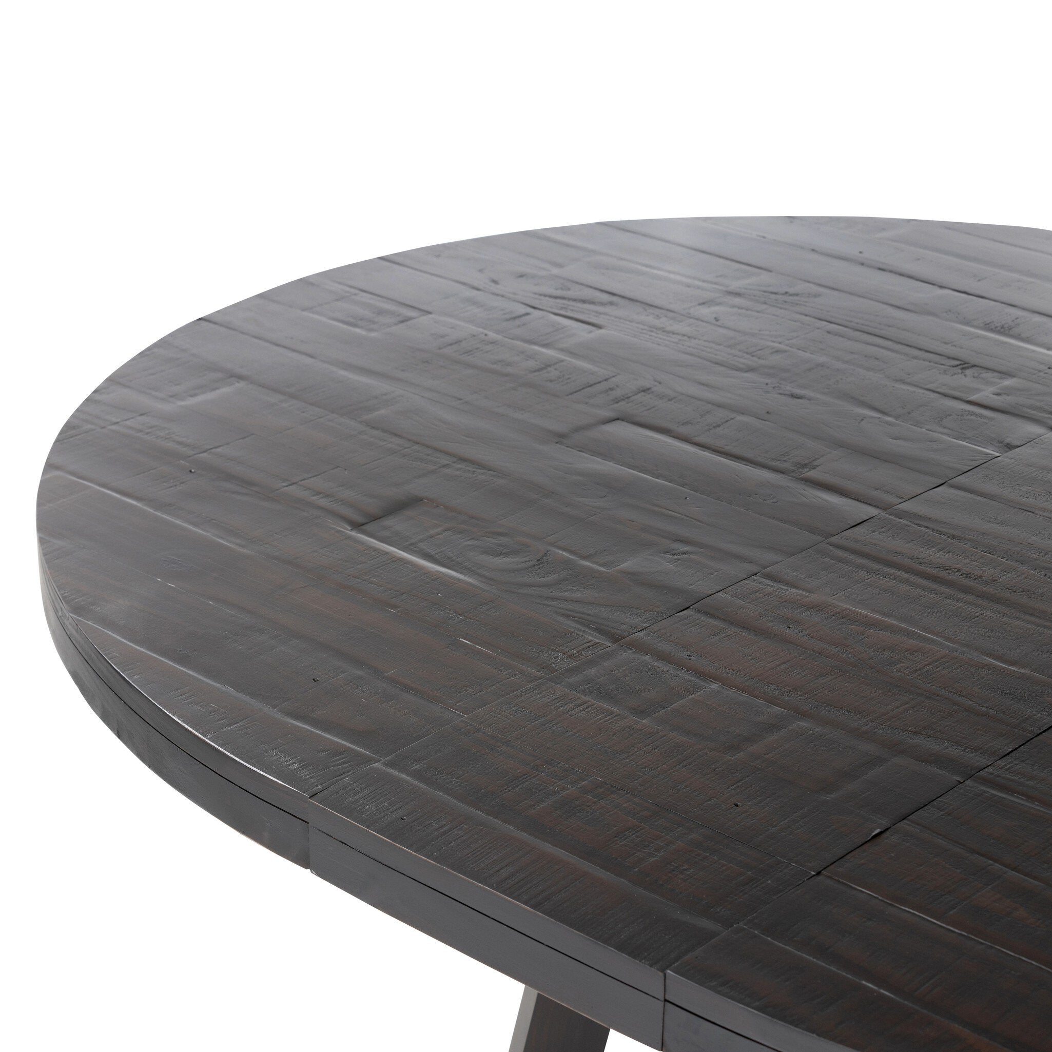 Eberwin Round Ext Dining Table - Dark Carbon