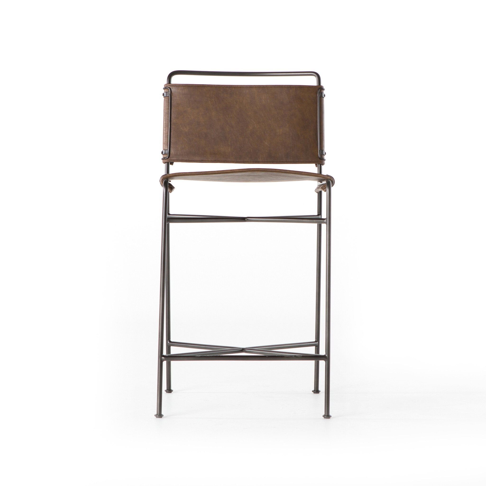 Wharton Bar + Counter Stool - Distressed Brown