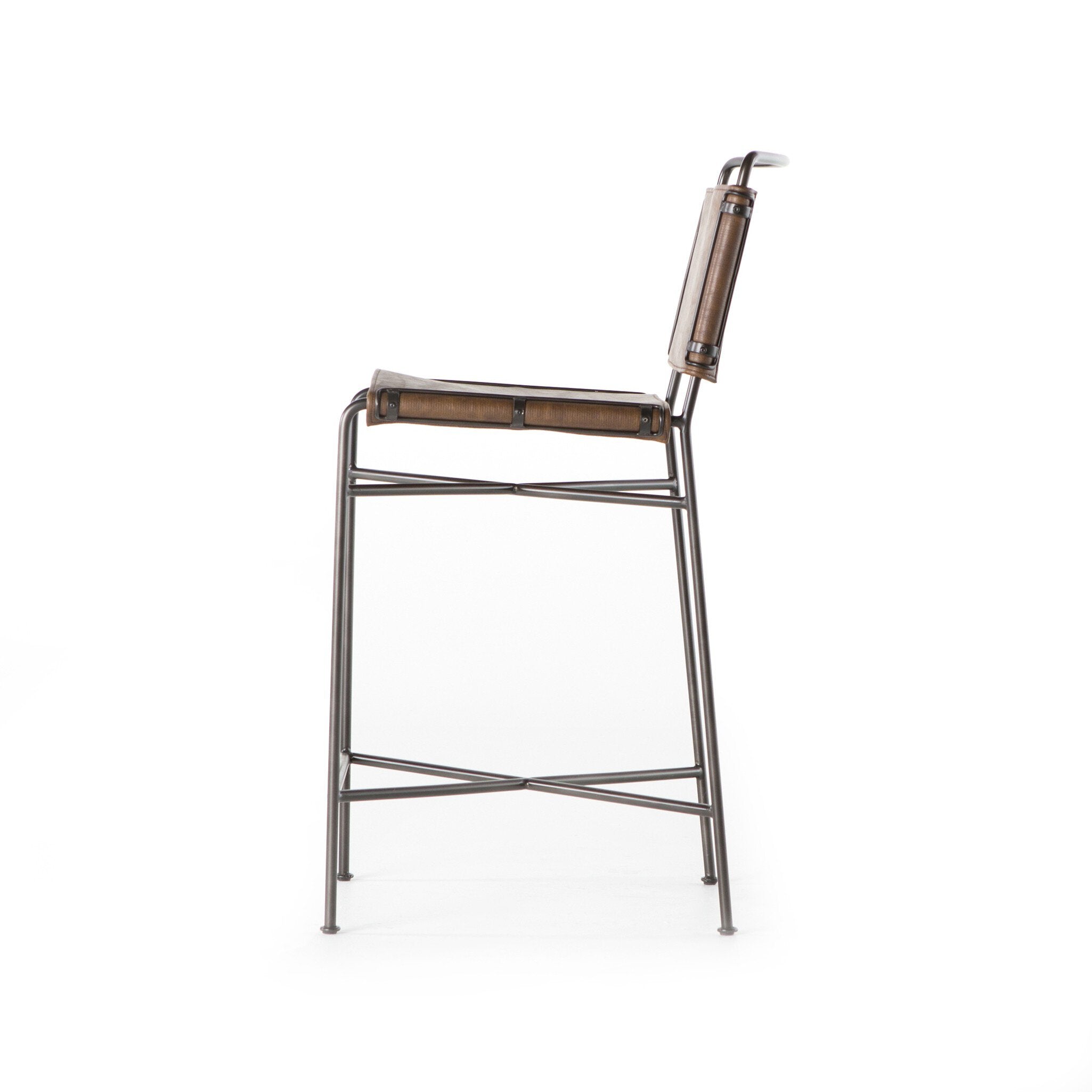 Wharton Bar + Counter Stool - Distressed Brown