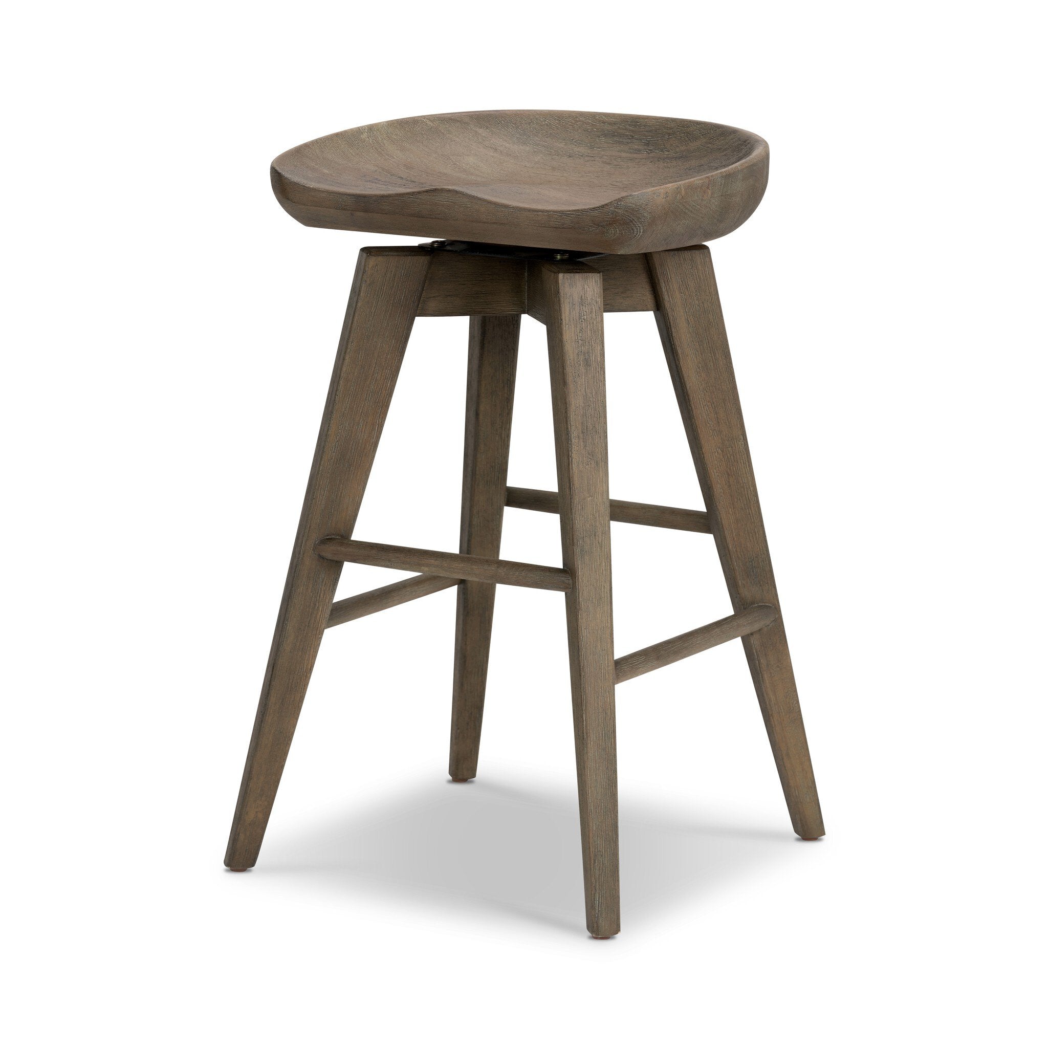 Paramore Swivel Bar + Counter Stool - Brushed Shale Grey