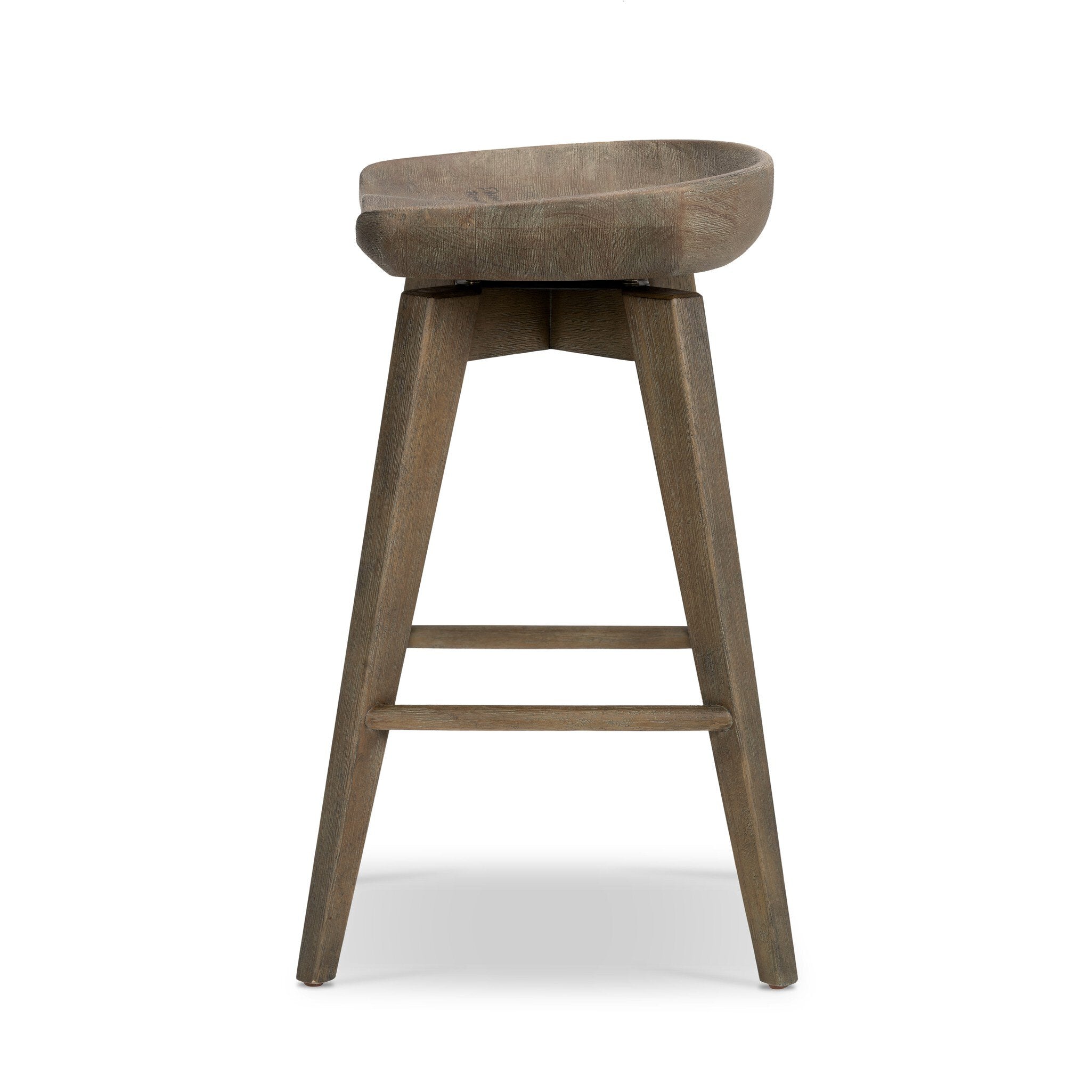 Paramore Swivel Bar + Counter Stool - Brushed Shale Grey