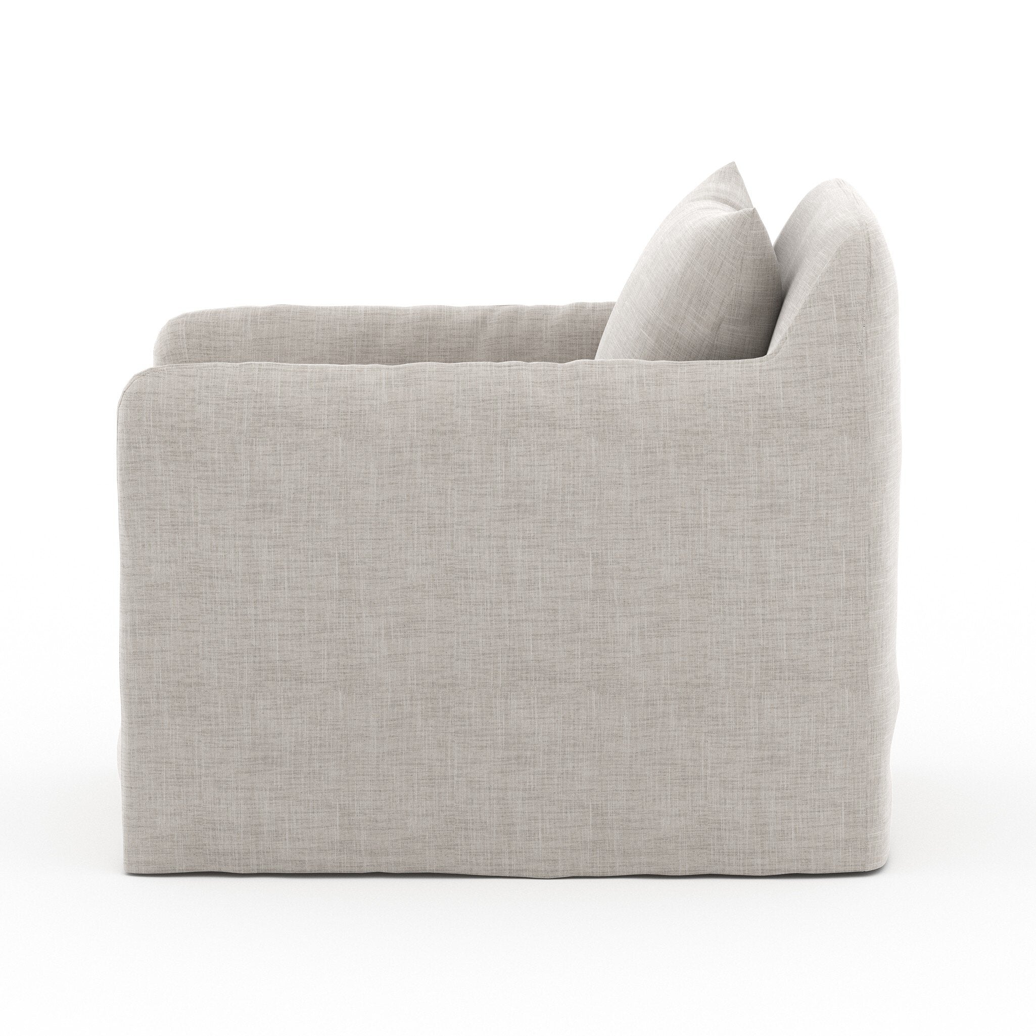 Dade Outdoor Slipcover Swivel Chair