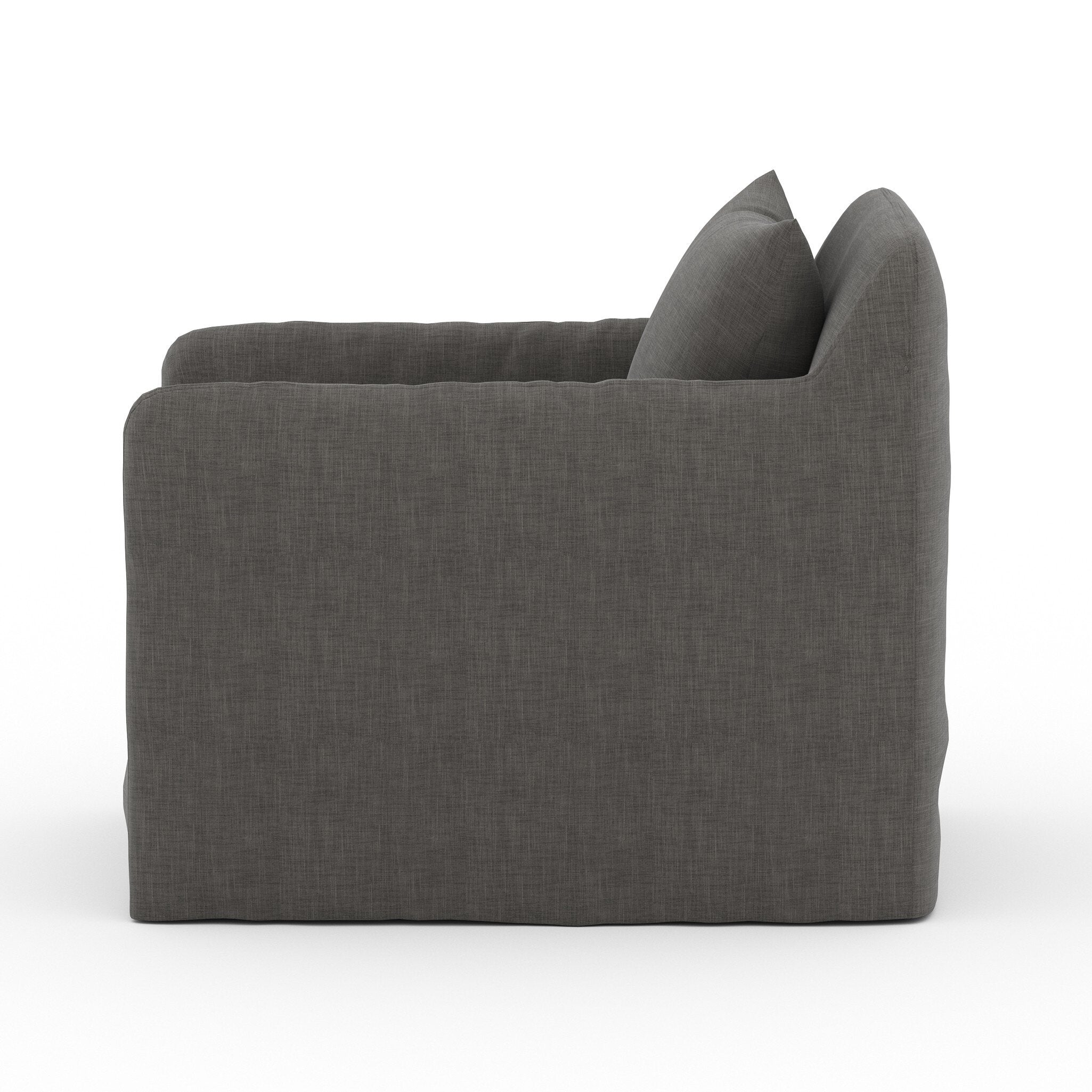 Dade Outdoor Slipcover Swivel Chair