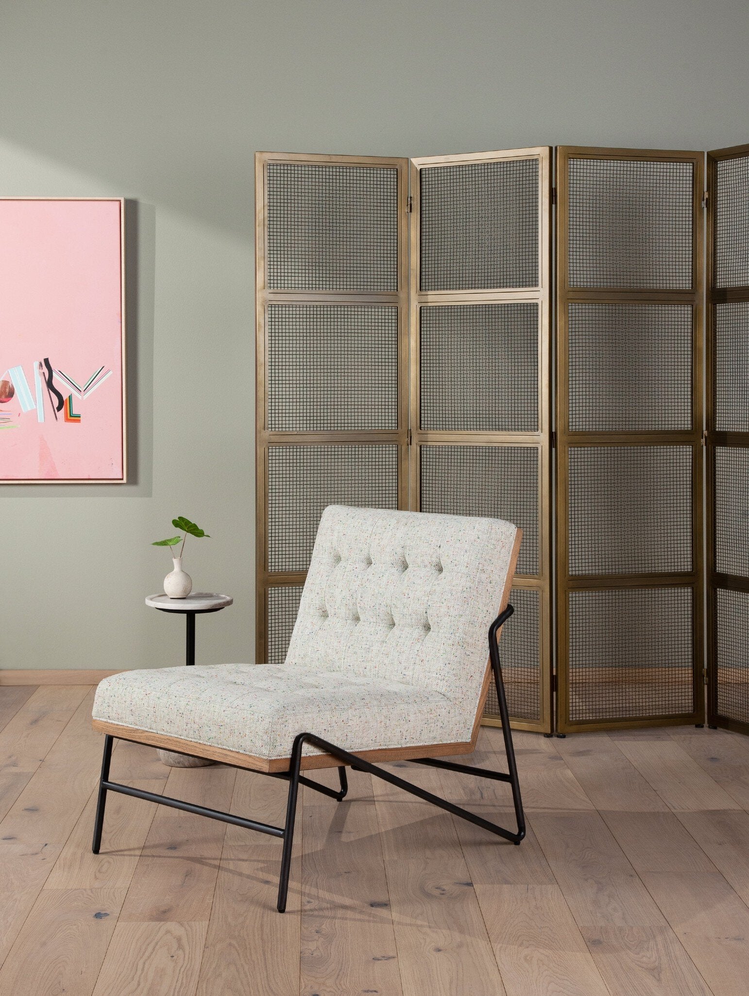 Romy Chair - Mabel Neutral Fleck